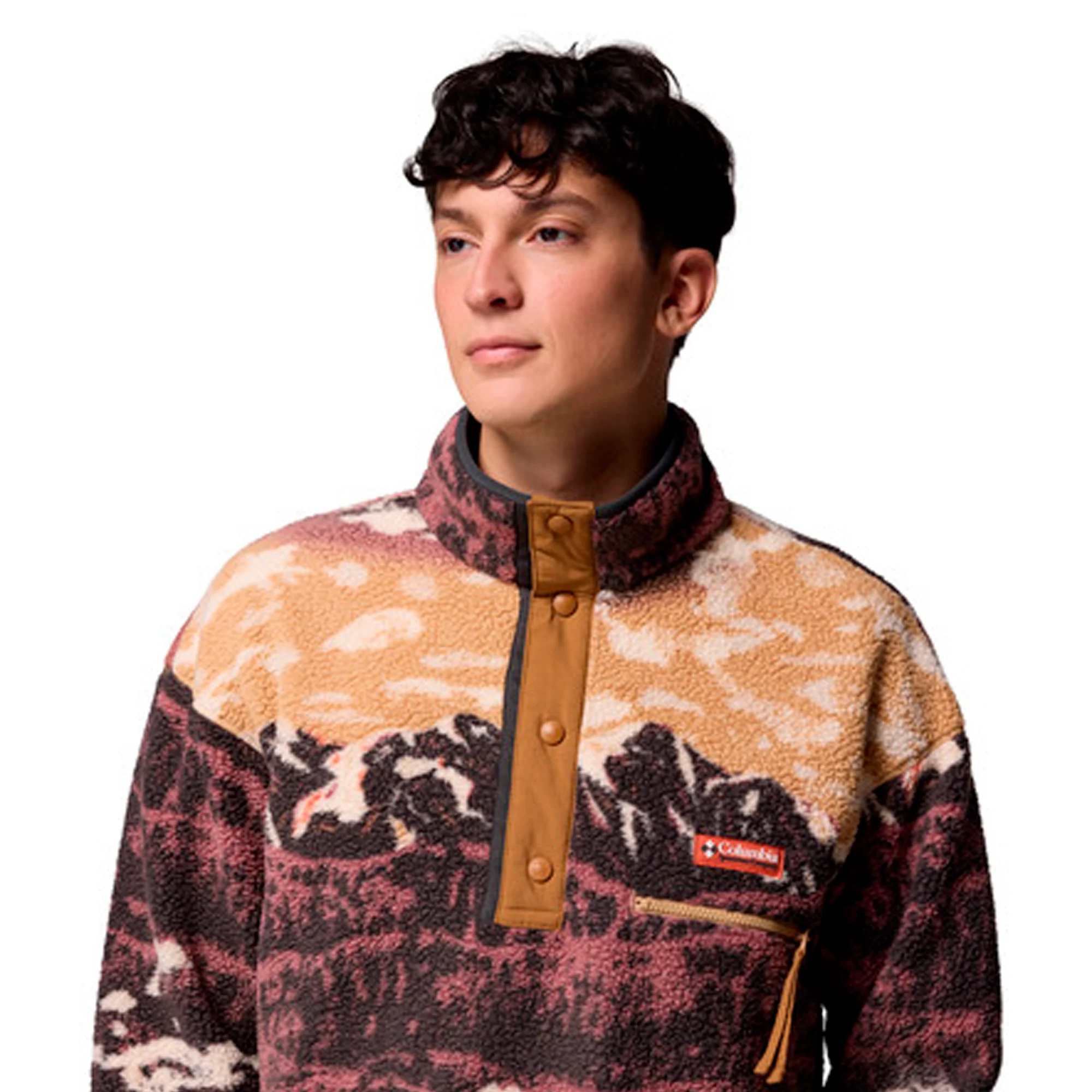 Columbia - Helvetia II Printed Half Snap Fleece Pullover // Camel Brown Sisters - Image 2