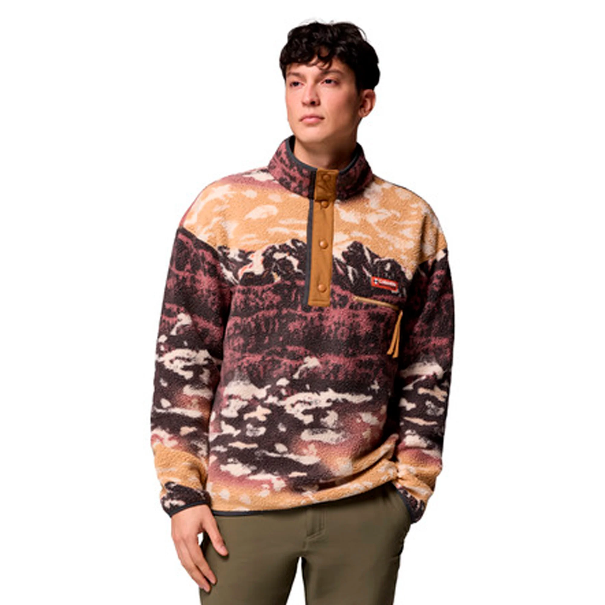 Columbia - Helvetia II Printed Half Snap Fleece Pullover // Camel Brown Sisters - Image 4