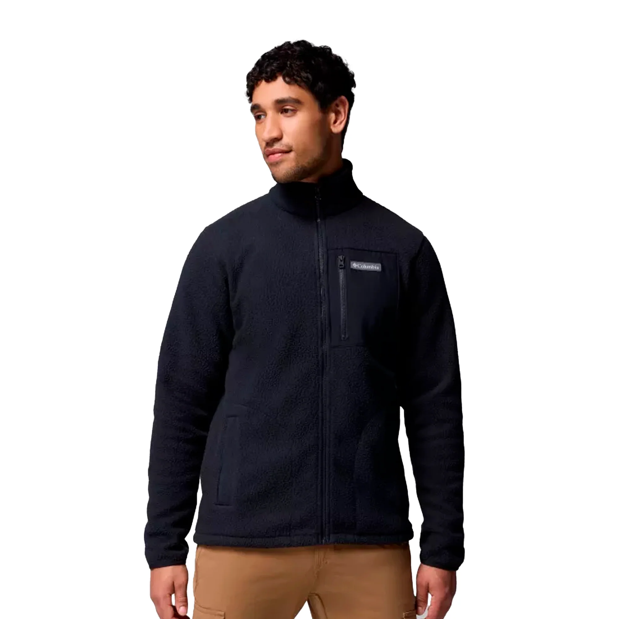 Columbia - Jasper Ridge Pebbled Full Zip Herre fleece // Sort