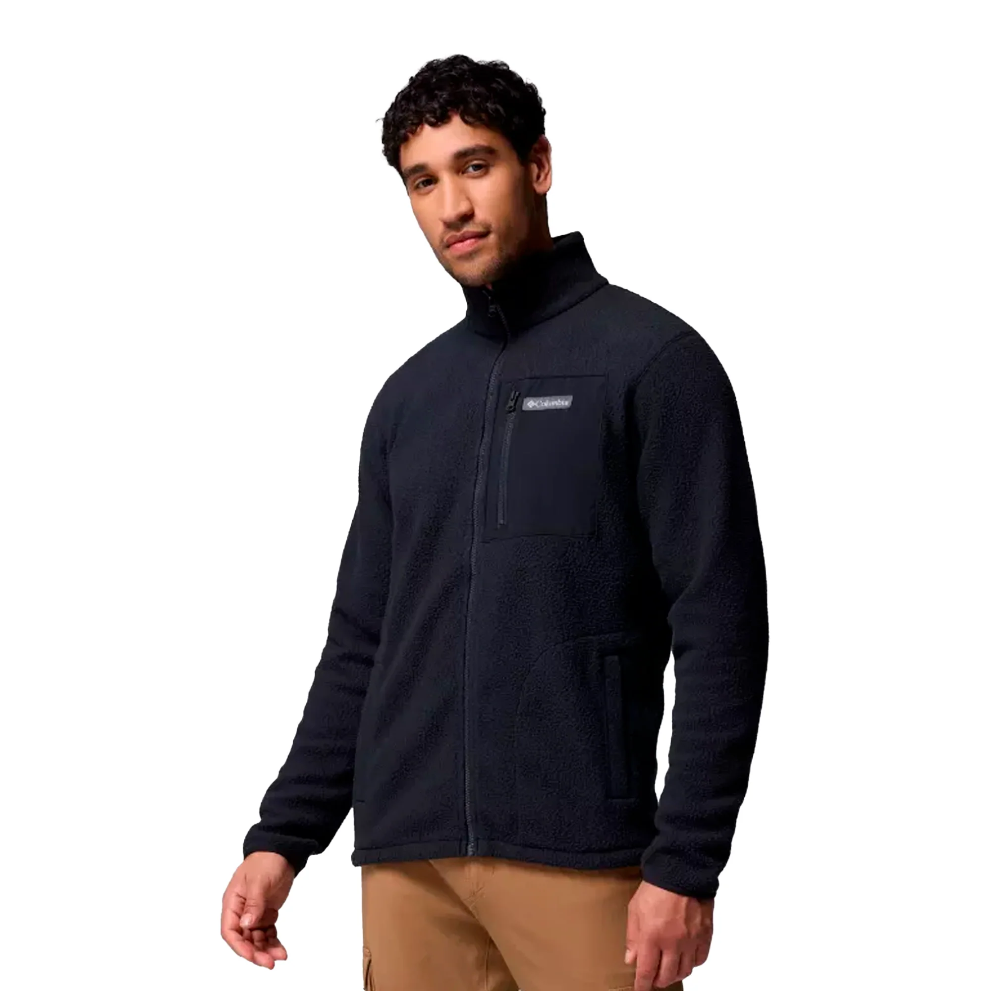 Columbia - Jasper Ridge Pebbled Full Zip Herre fleece // Sort - Image 3