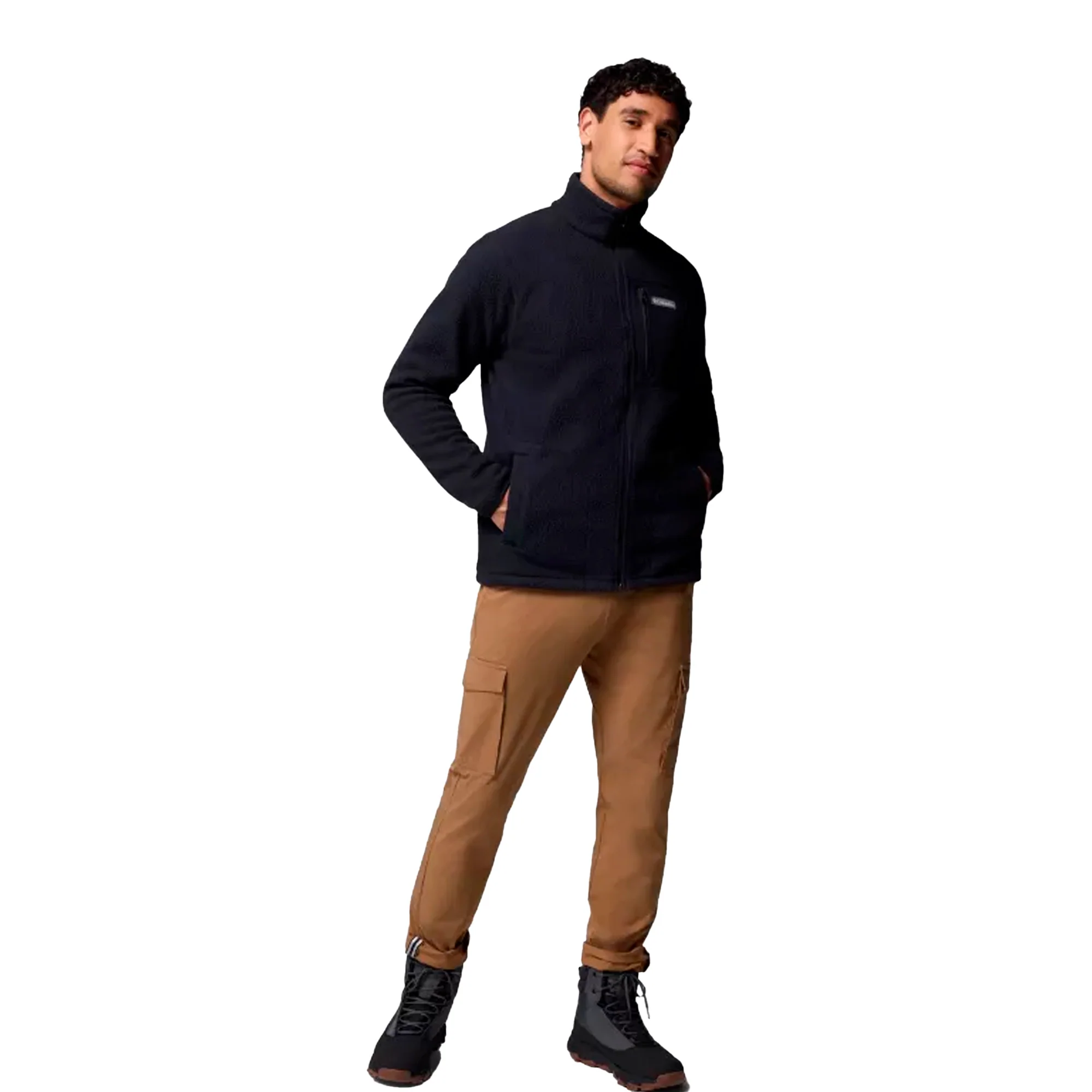 Columbia - Jasper Ridge Pebbled Full Zip Herre fleece // Sort - Image 5