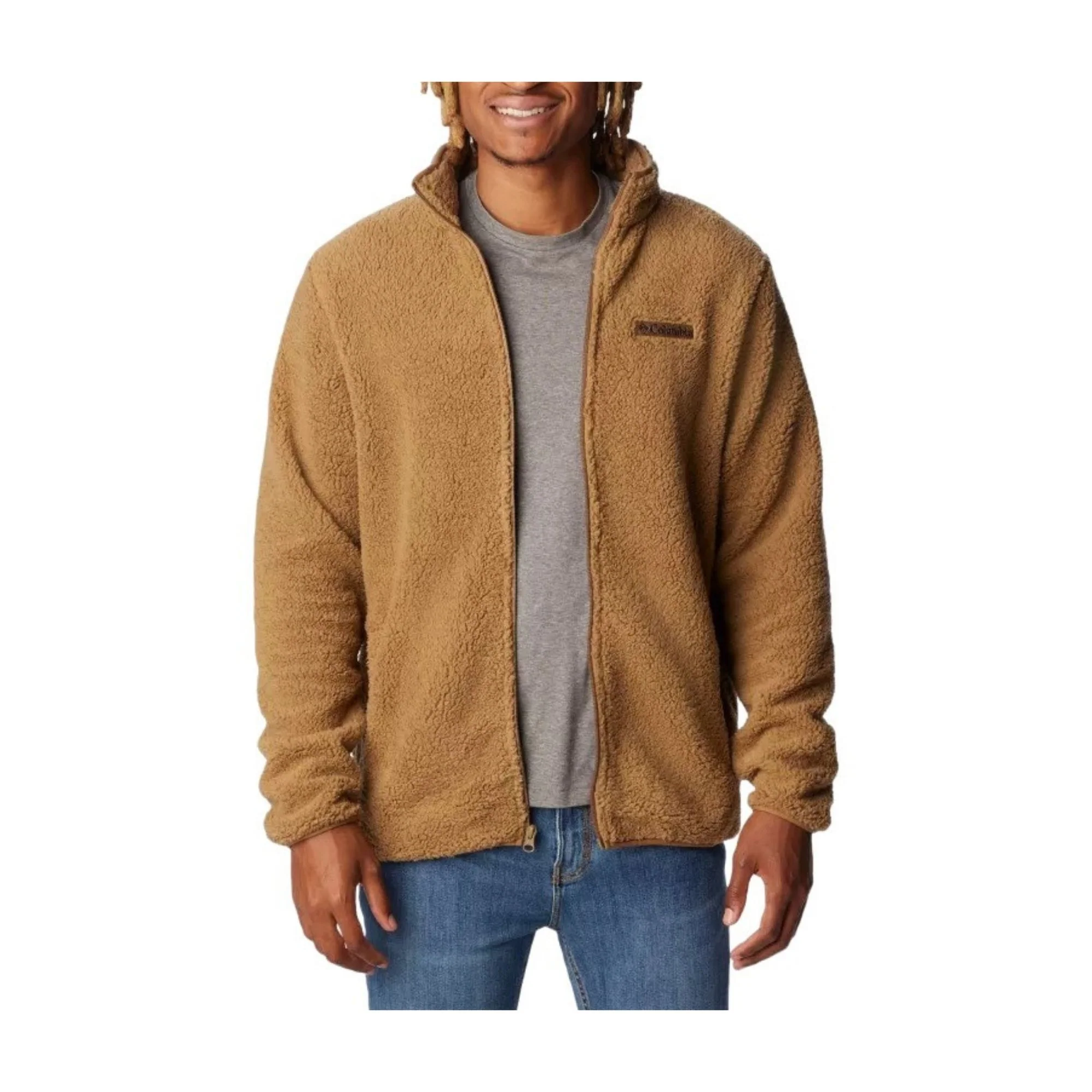 Columbia - Rugged Ridge III Sherpa Full Zip // Khaki - Image 3