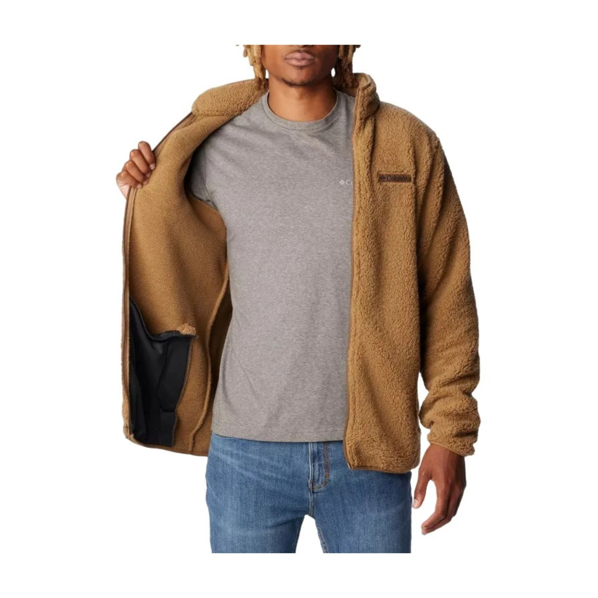 Columbia - Rugged Ridge III Sherpa Full Zip // Khaki - Image 5