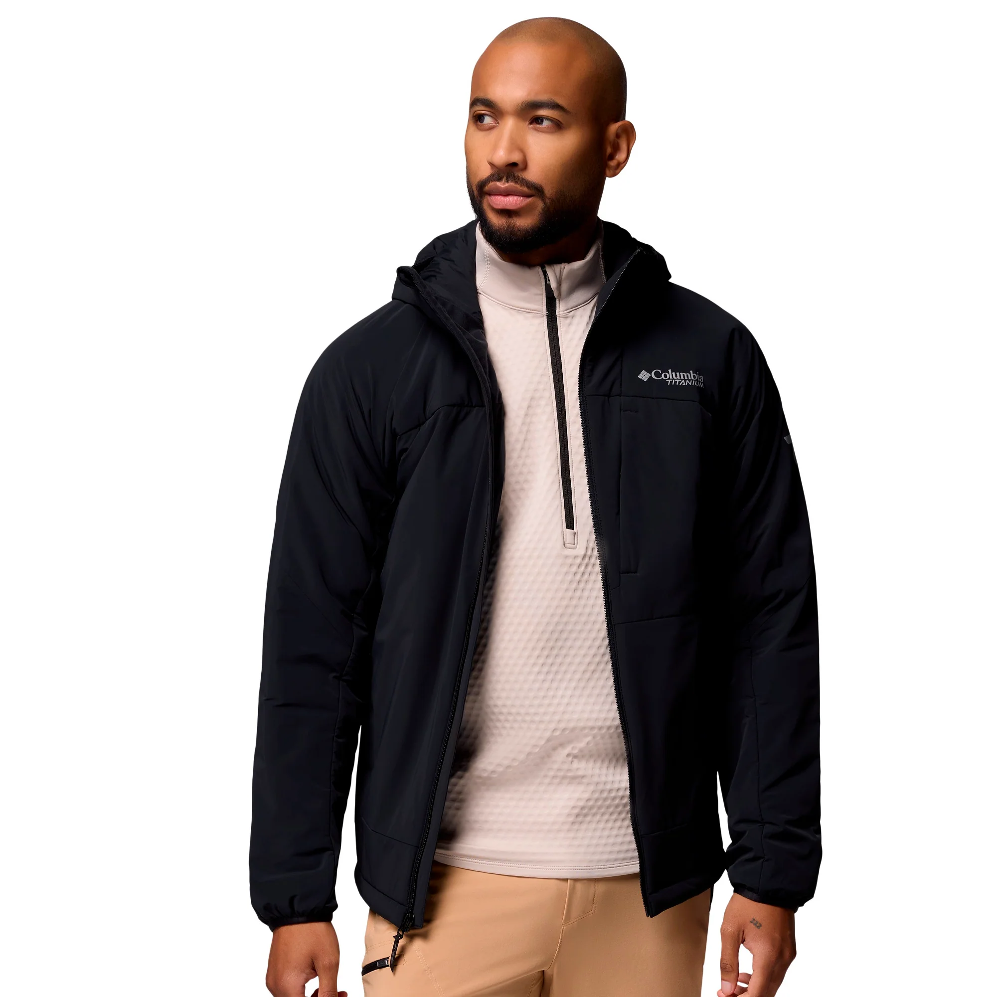 Columbia - Silver Leaf Lite Hooded Herrejakke // Sort - Image 2