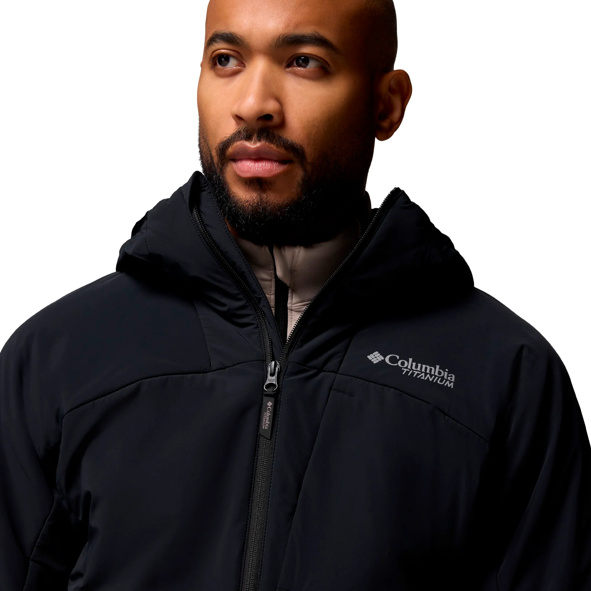 Columbia - Silver Leaf Lite Hooded Herrejakke // Sort - Image 3