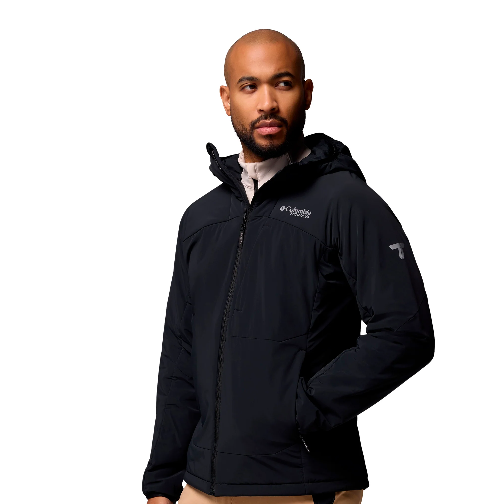 Columbia - Silver Leaf Lite Hooded Herrejakke // Sort - Image 7
