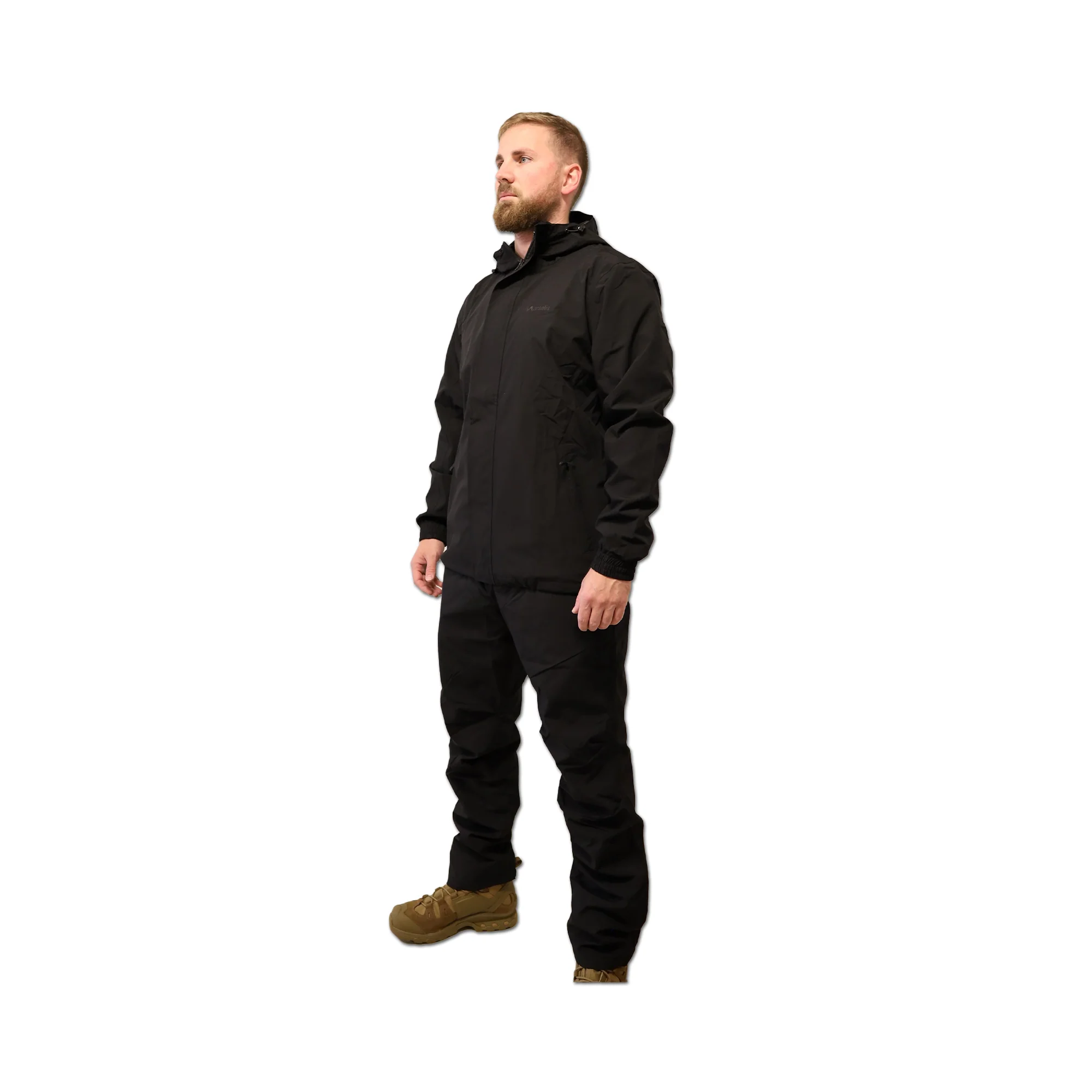 Marselis - EDW Regnjakke og Regnbukser Sæt // Sort - Image 2