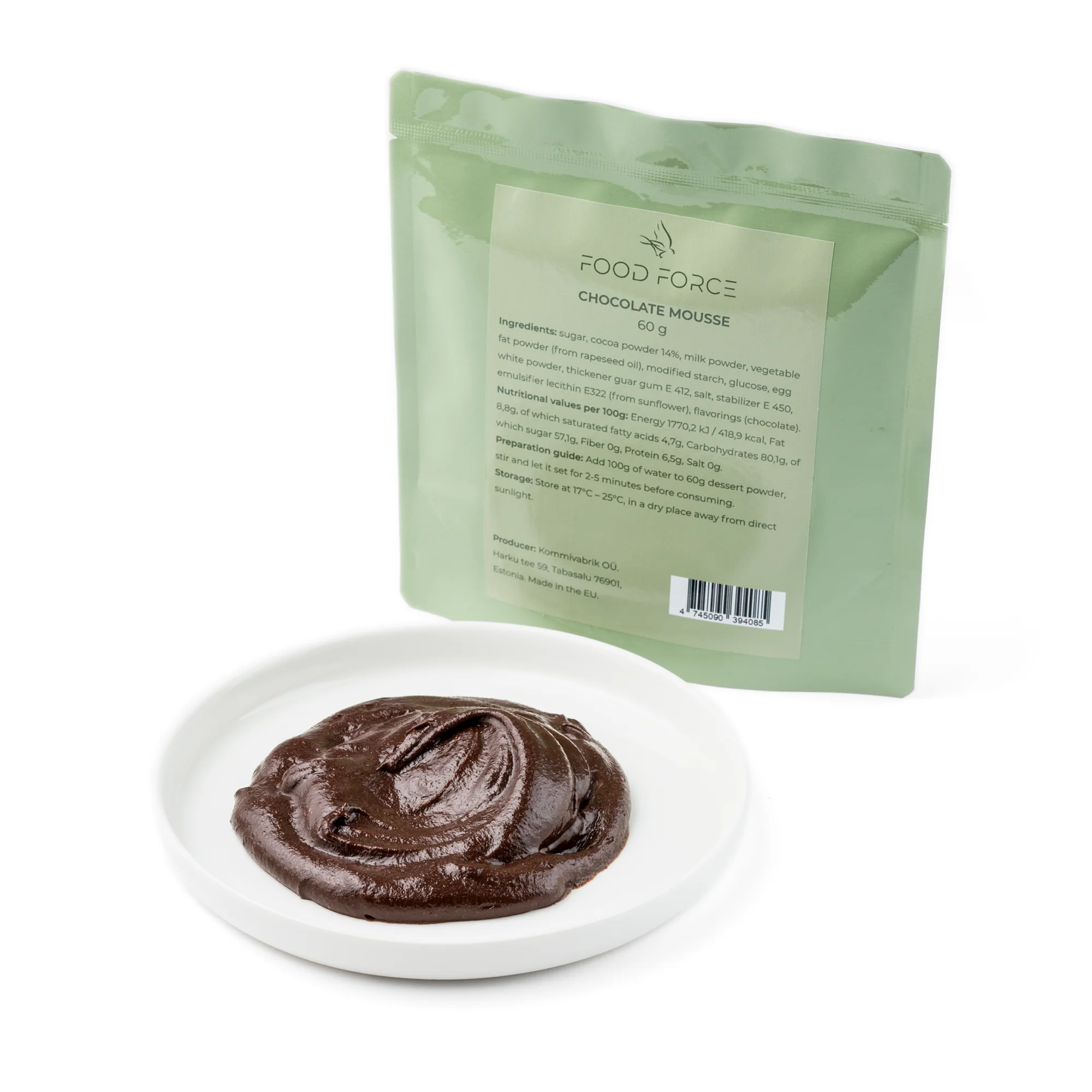 Food Force - Chokolademousse 60 g (229 kcal)