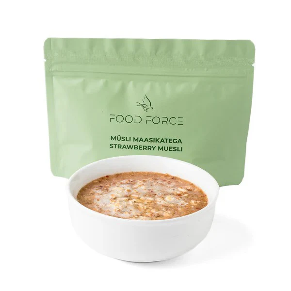 Food Force - Müsli Med Jordbær 100 g (371 kcal)