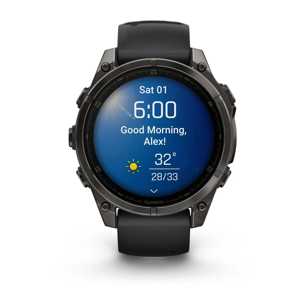 Garmin - Fenix 8 Amoled Smartwatch 47 mm Pebble Grey GPS Ur - Image 11