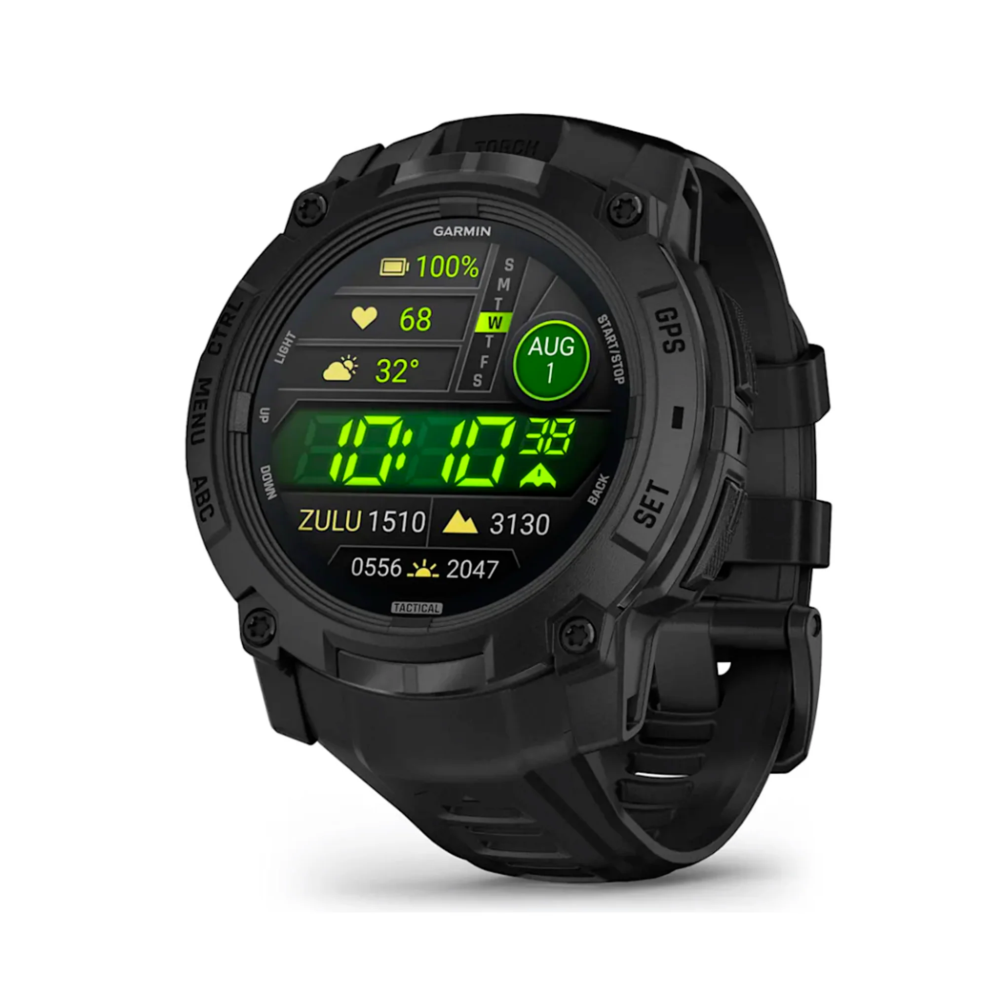Garmin - Instinct 3 AMOLED 50 mm TACTICAL Smartwatch // Sort