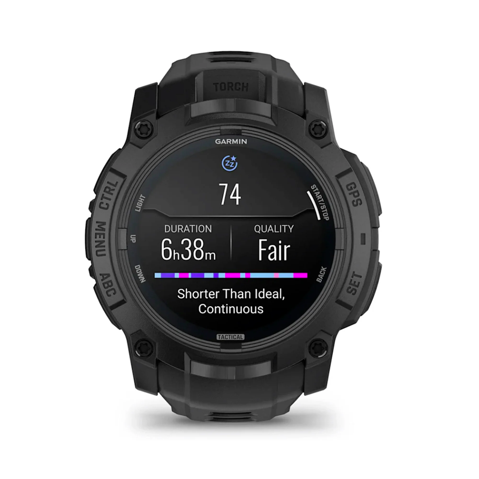 Garmin - Instinct 3 AMOLED 50 mm TACTICAL Smartwatch // Sort - Image 3