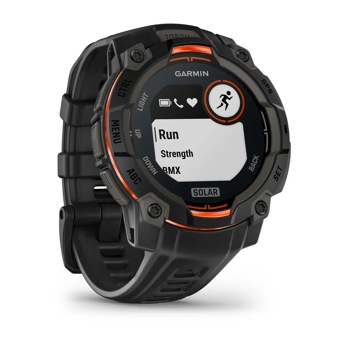 Garmin - Instinct 3 Solar 45 mm Smartwatch // Sort - Image 3