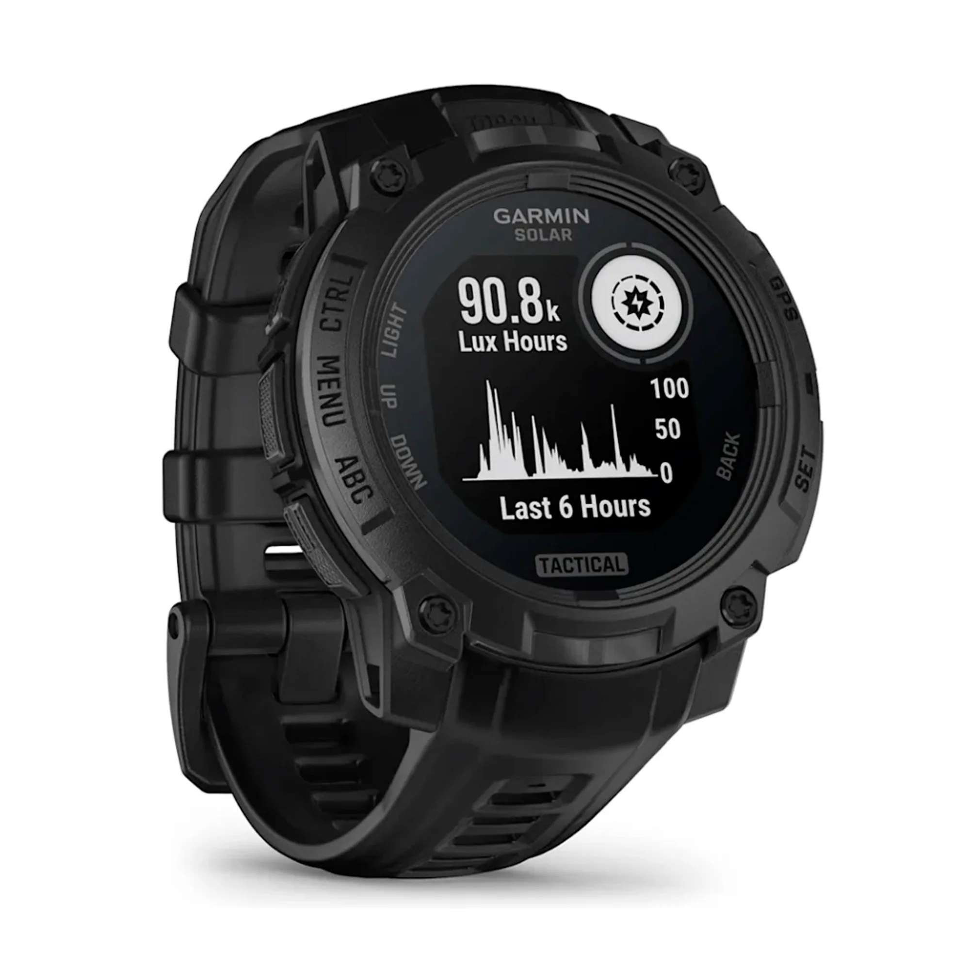 Garmin - Instinct 3 Solar 45 mm TACTICAL Smartwatch // Sort - Image 7