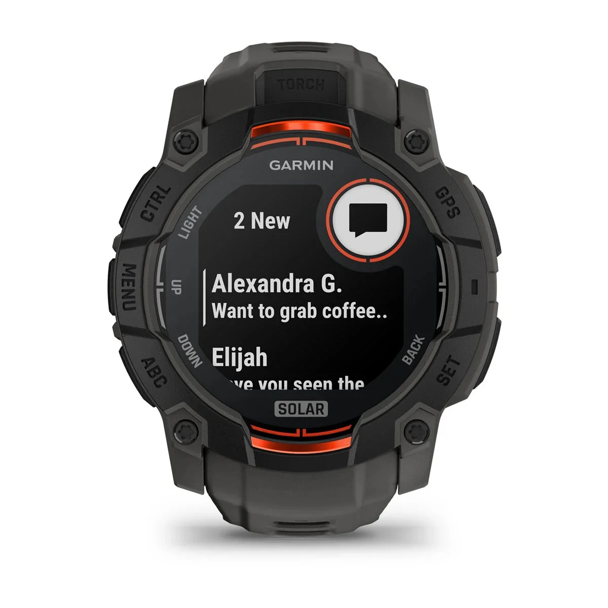 Garmin - Instinct 3 Solar 50 mm Smartwatch // Sort/Charcoal - Image 4