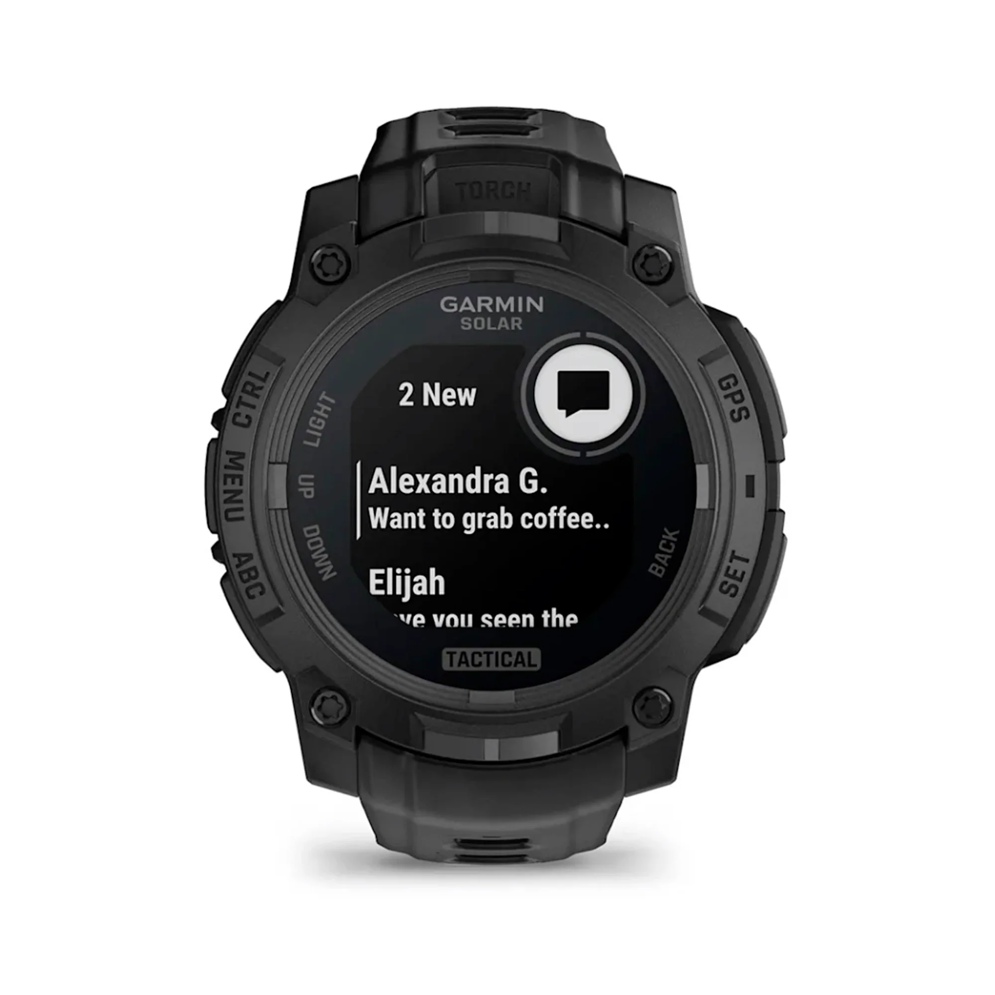 Garmin - Instinct 3 Solar 50 mm TACTICAL Smartwatch // Sort