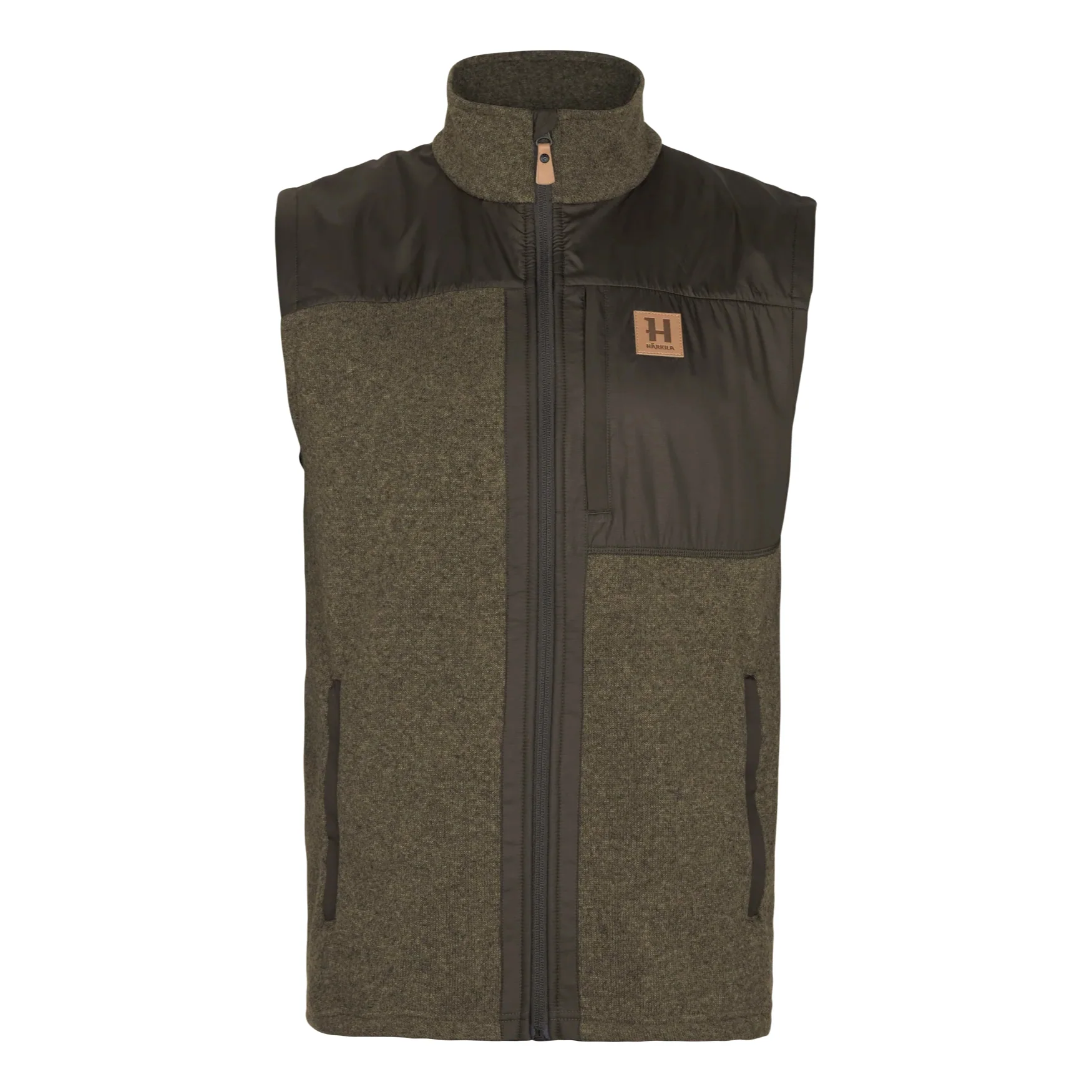 Härkila - Kalix Fleece Vest // Willow green / Shadow brown