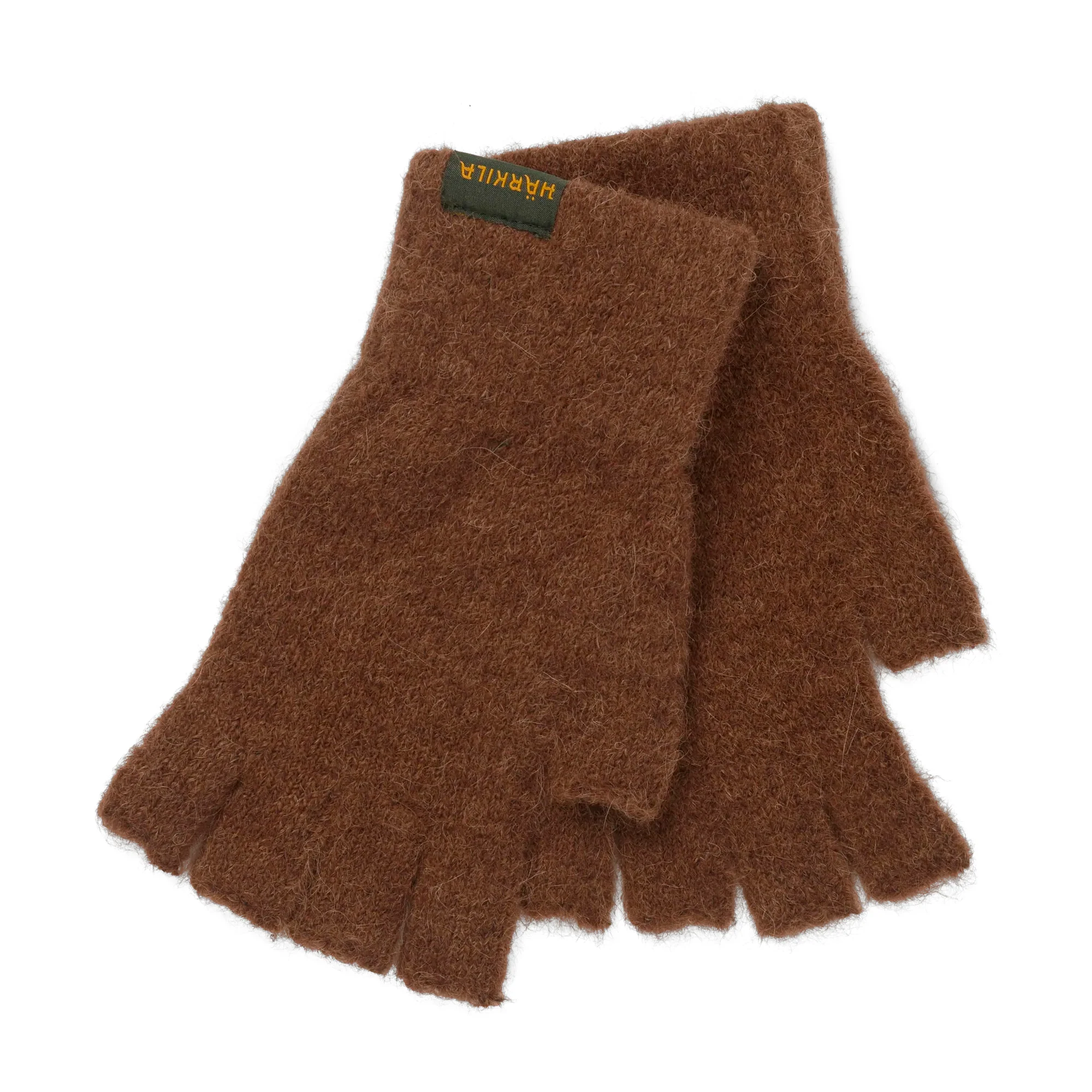 Härkila - Alpacka Half Finger Handsker // Pinecone Brown