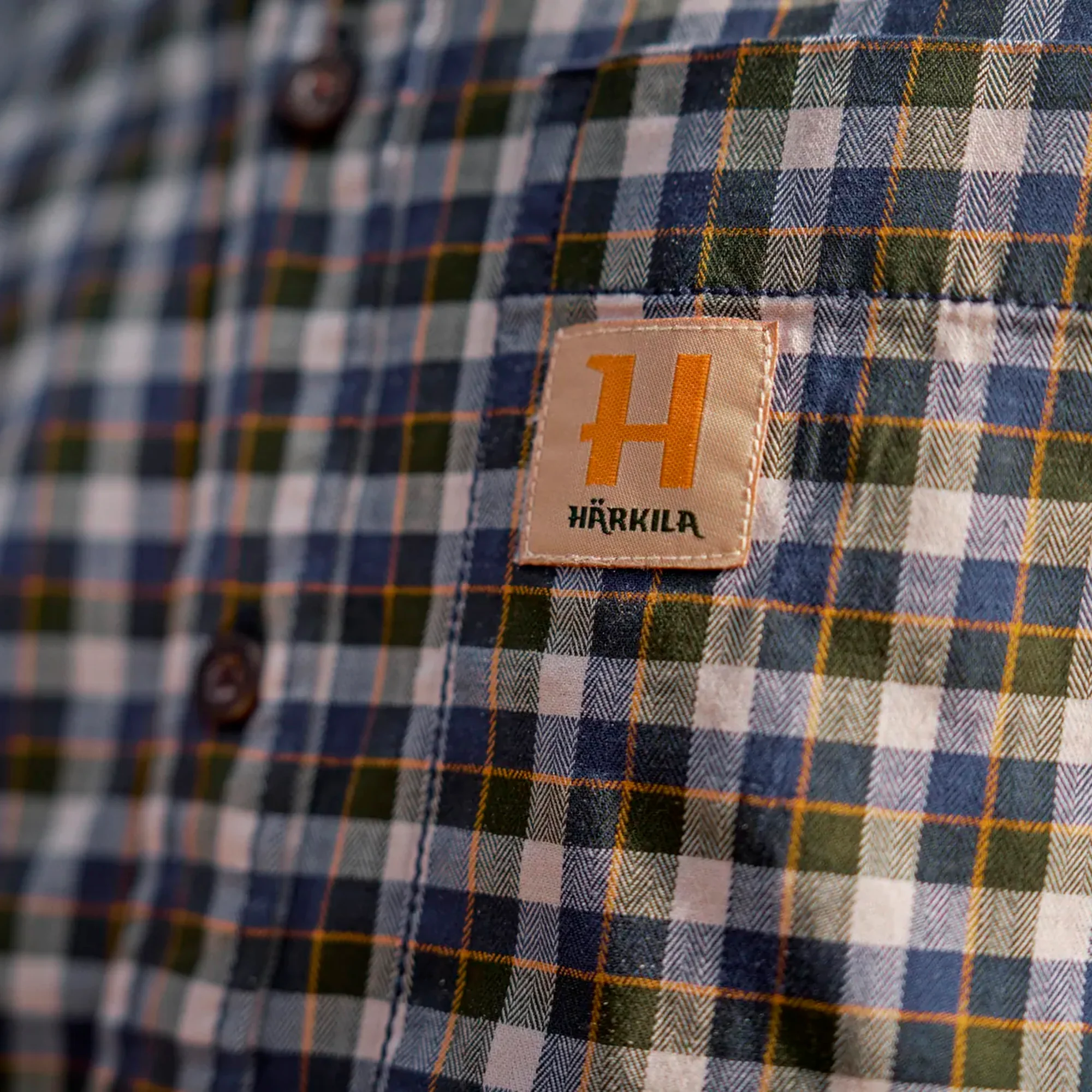 Härkila - Fjell S/S-skjorte // Naval Blue Check - Image 5