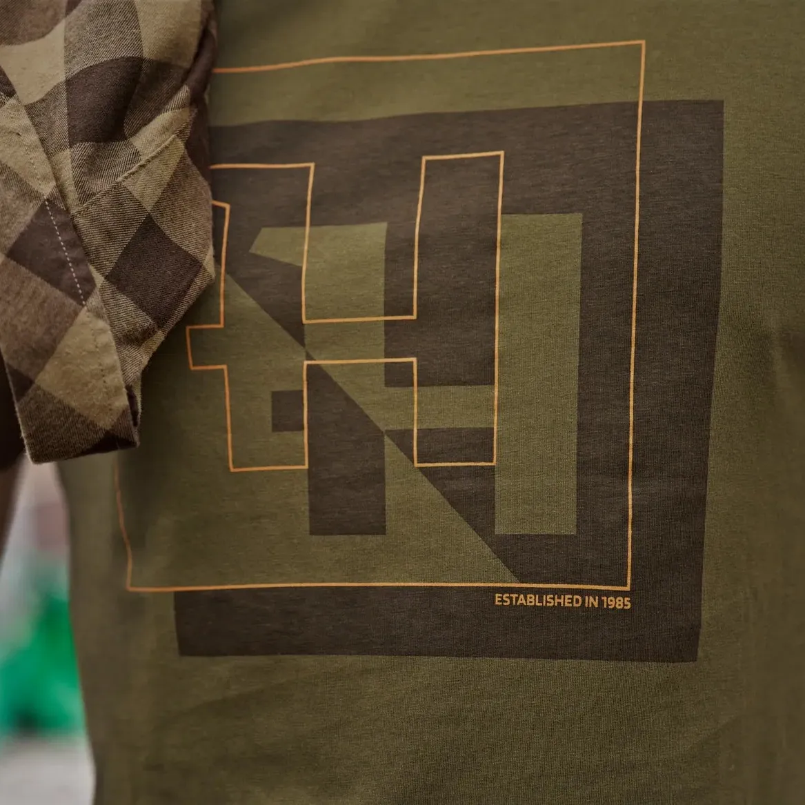 Härkila - H-logo S/S T-shirt // Dark olive - Image 4