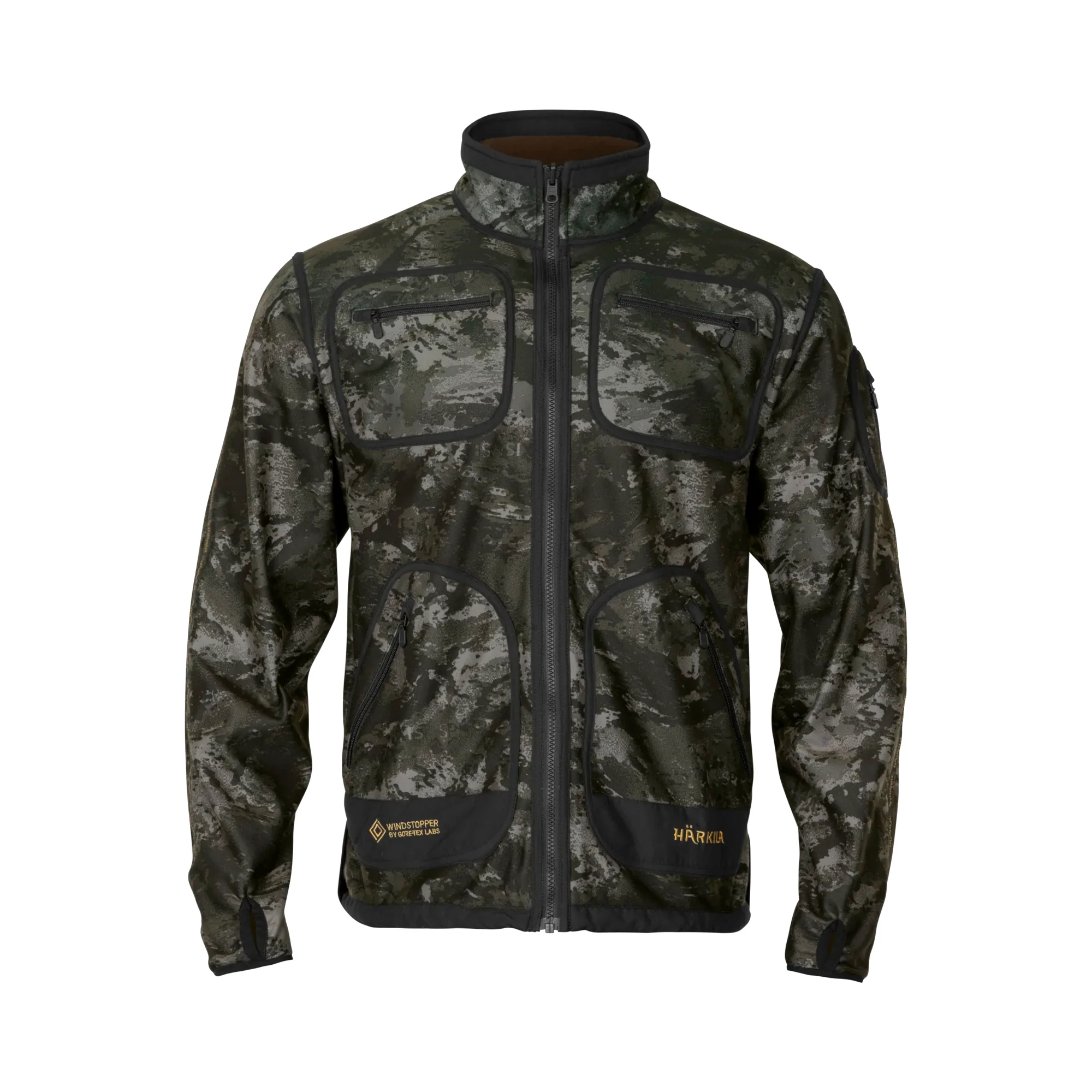 Härkila - Kamko NOCTYX WSP Reversible Fleecejakke // AXIS MSP Black / Willow Green