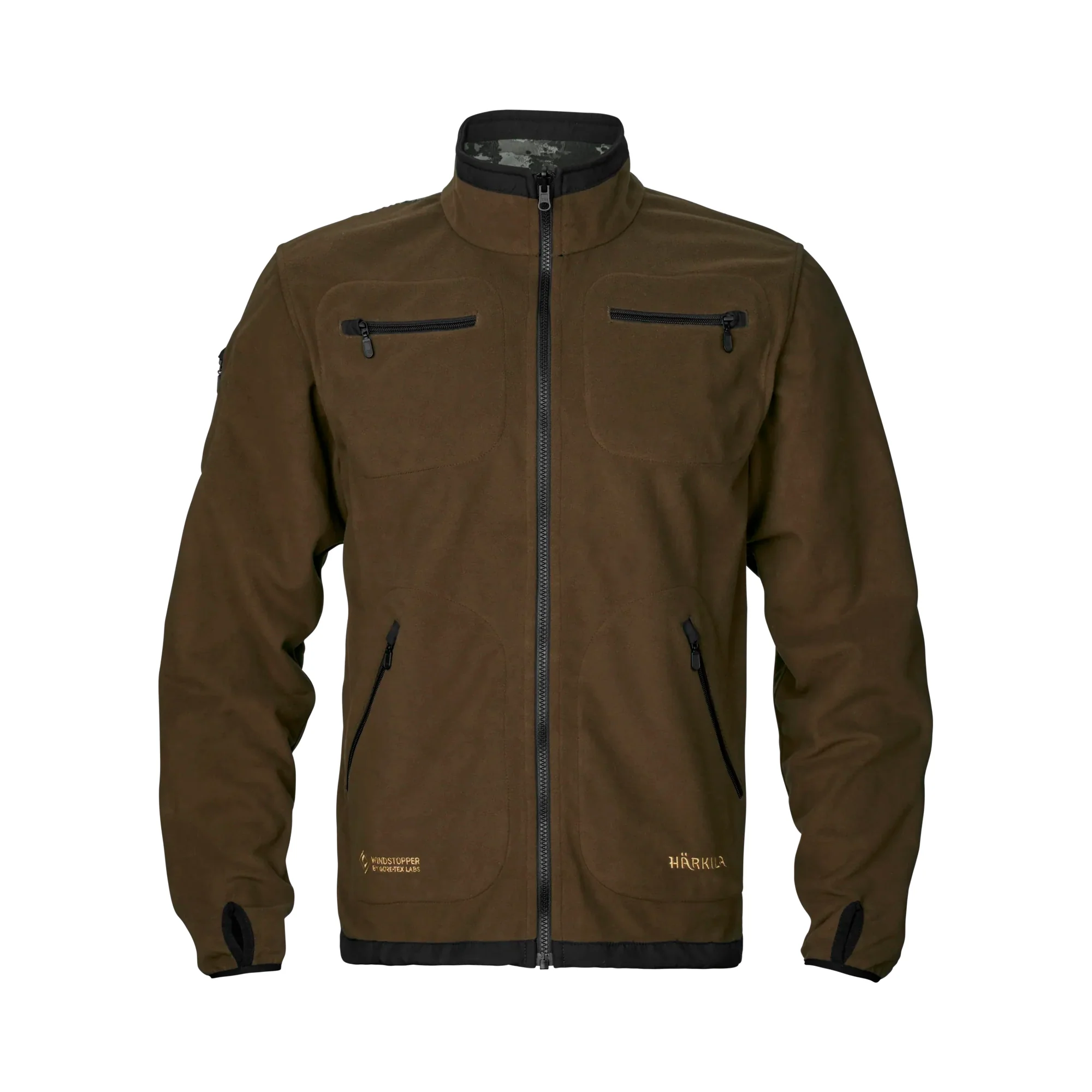 Härkila - Kamko NOCTYX WSP Reversible Fleecejakke // AXIS MSP Black / Willow Green - Image 2