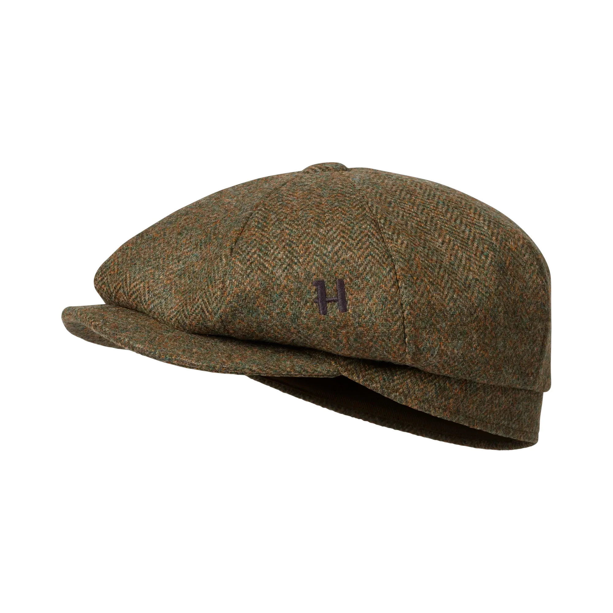 Härkila - Kenmore Cl. Baker Boy Cap // Forest Green / Herringbone