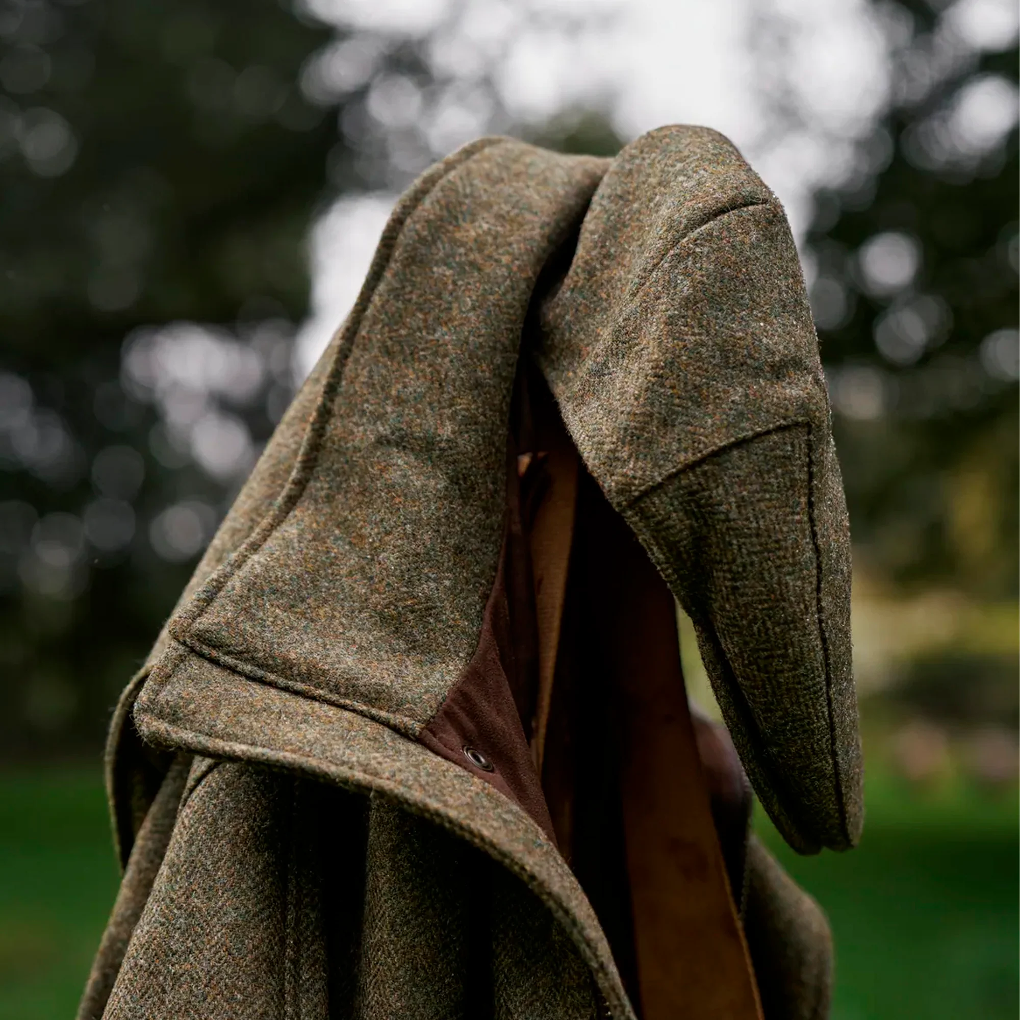 Härkila - Kenmore Cl. Flat Cap // Forest Green / Herringbone - Image 2