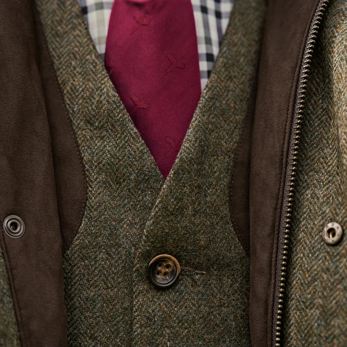 Härkila - Kenmore Skydevest // Forest Green / Herringbone - Image 3