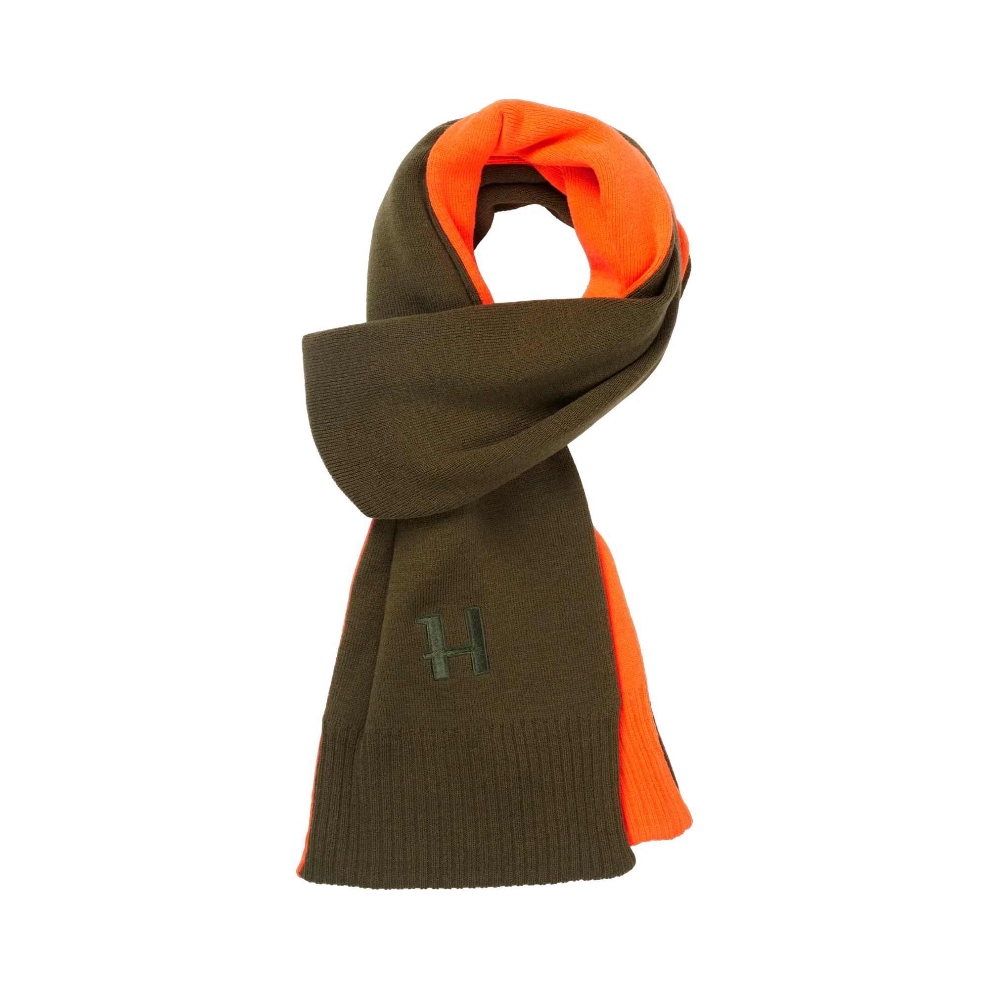 Härkila - Reversible Halstørklæde // Willow Green / Orange