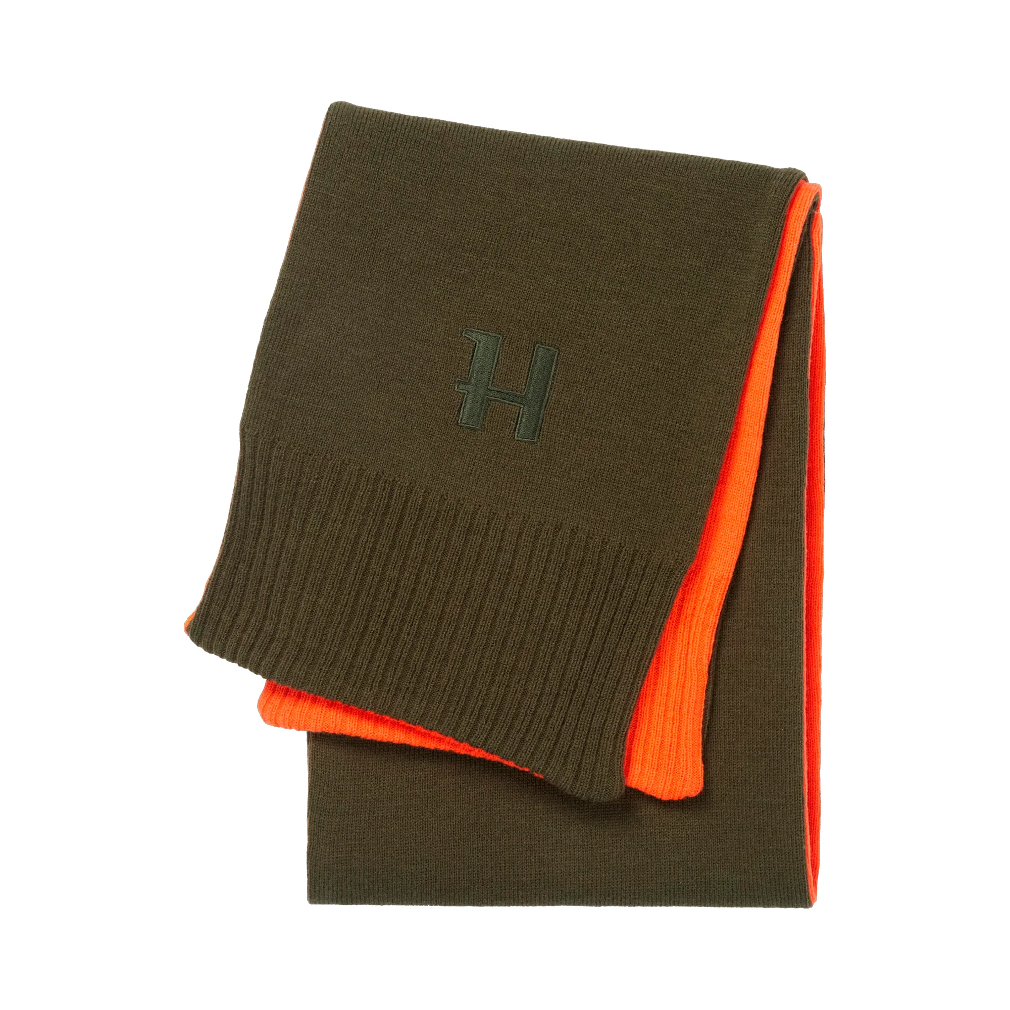 Härkila - Reversible Halstørklæde // Willow Green / Orange - Image 2
