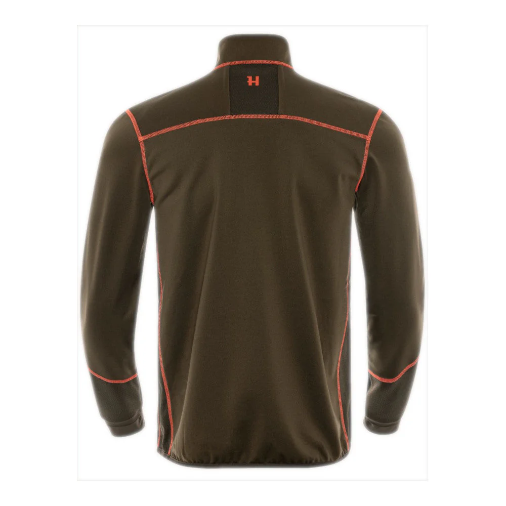 Härkila - Scandinavian Fleece Herre Jakke // Grøn / Orange - Image 2