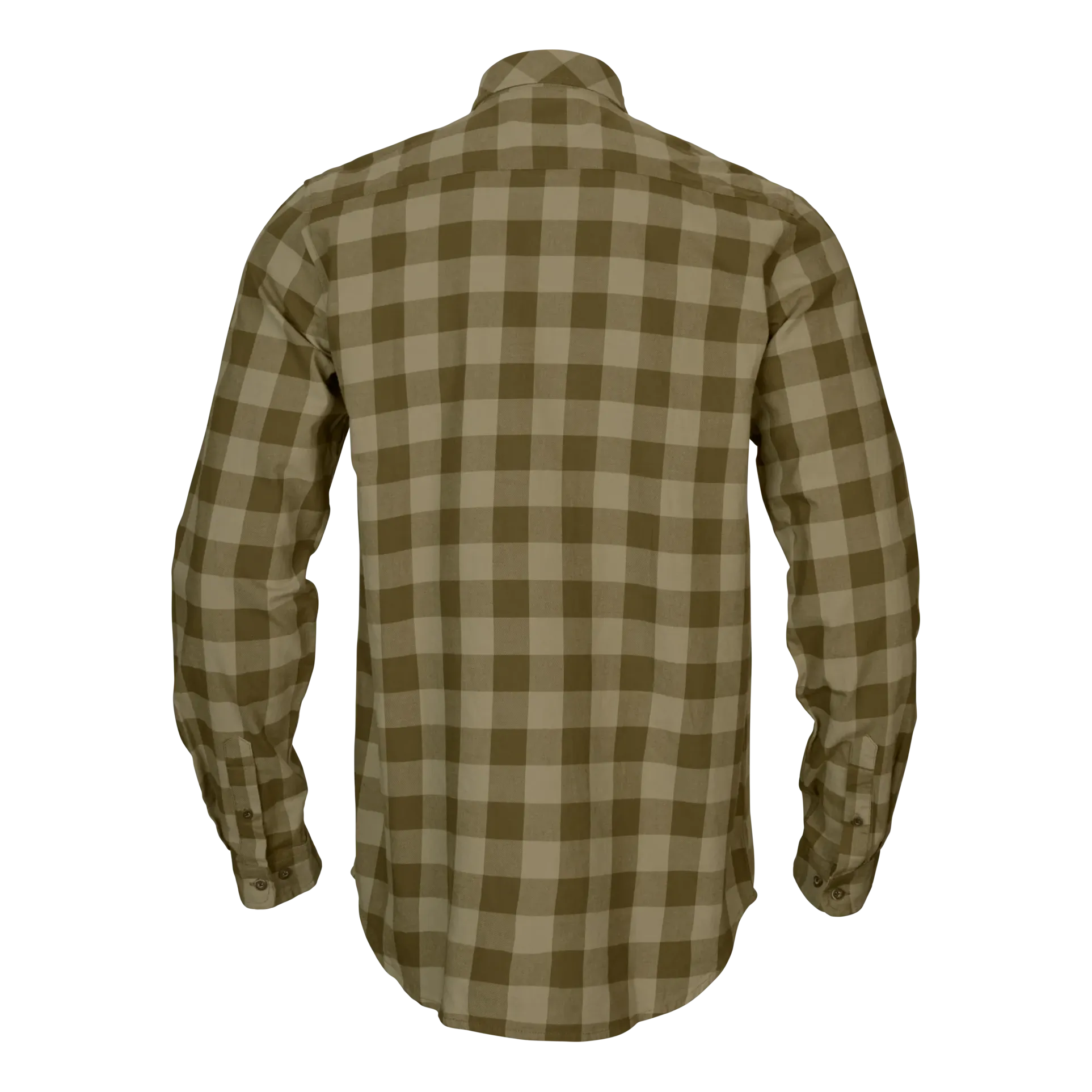 Härkila - Skandinavisk L/S-Skjorte // Dark Olive Check - Image 3