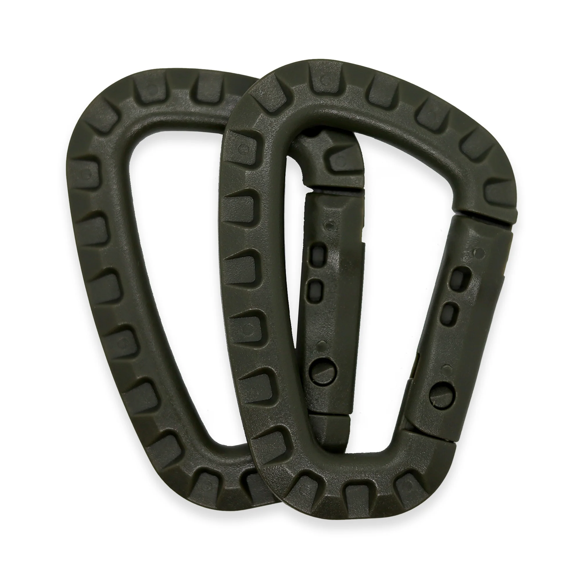 K-Force - ABS Karabiner (2 stk) - Olivengrøn