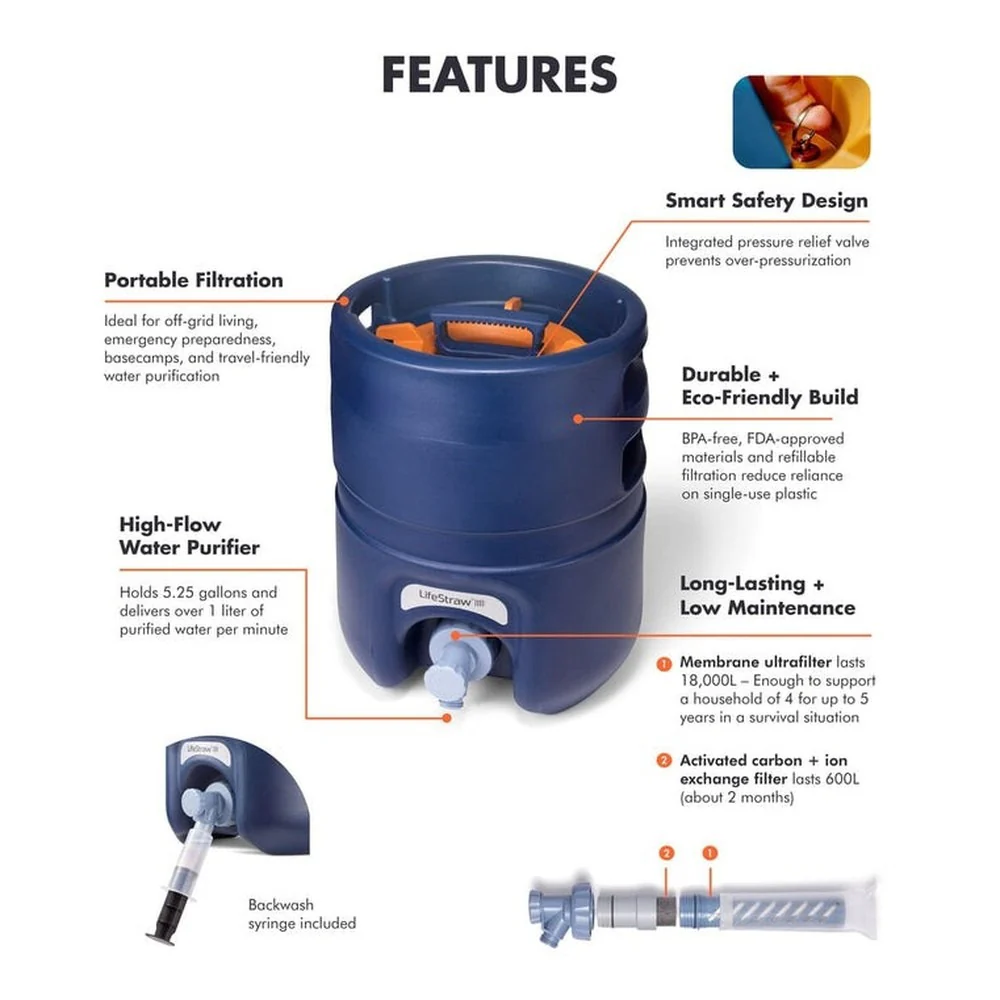 Lifestraw - Escape High Flow Vandrensningssystem 20L - Image 9