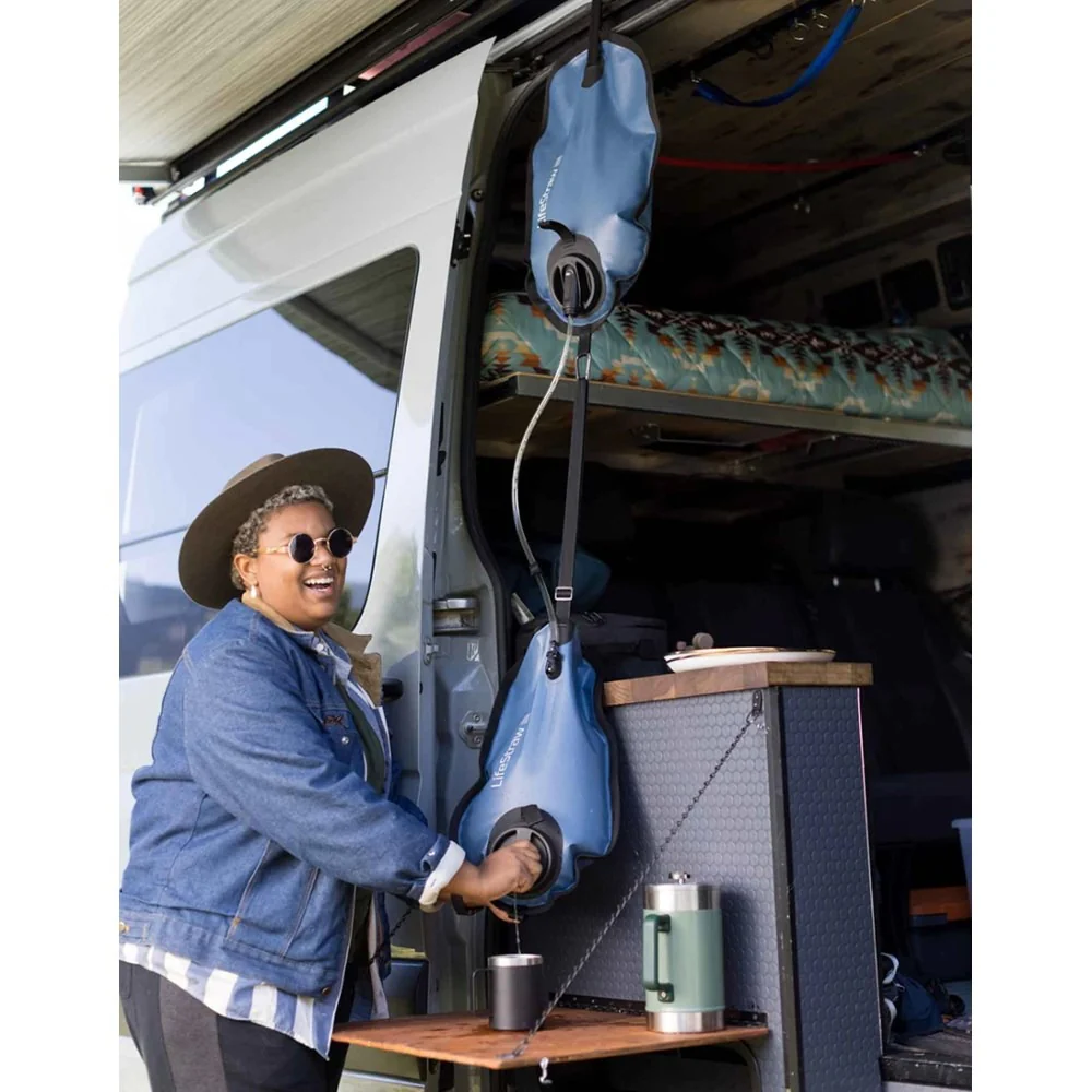 LifeStraw - Peak Series Gravity Vandfilter System 8L + 8L // Dark Mountain Gray - Image 4