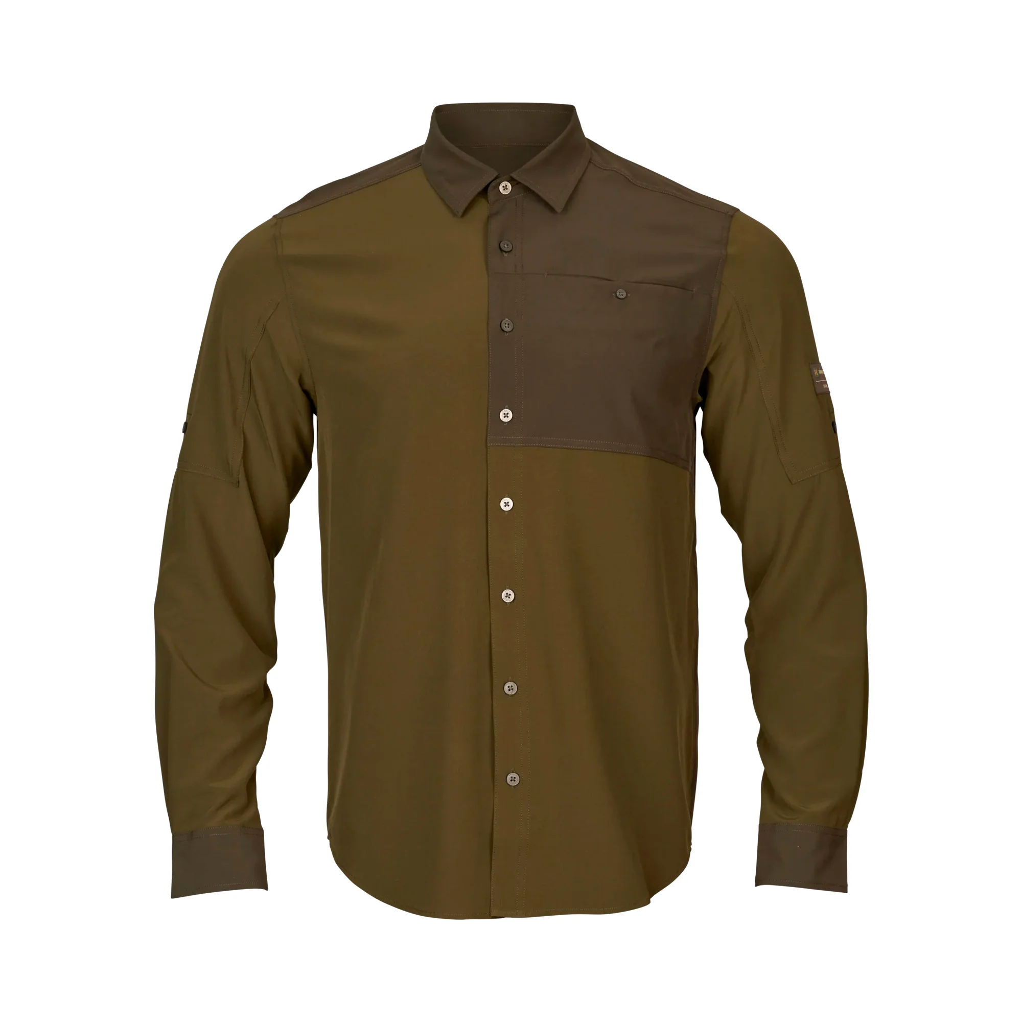 Logmar letvægts L/S-skjorte // Dark Olive / Willow Green