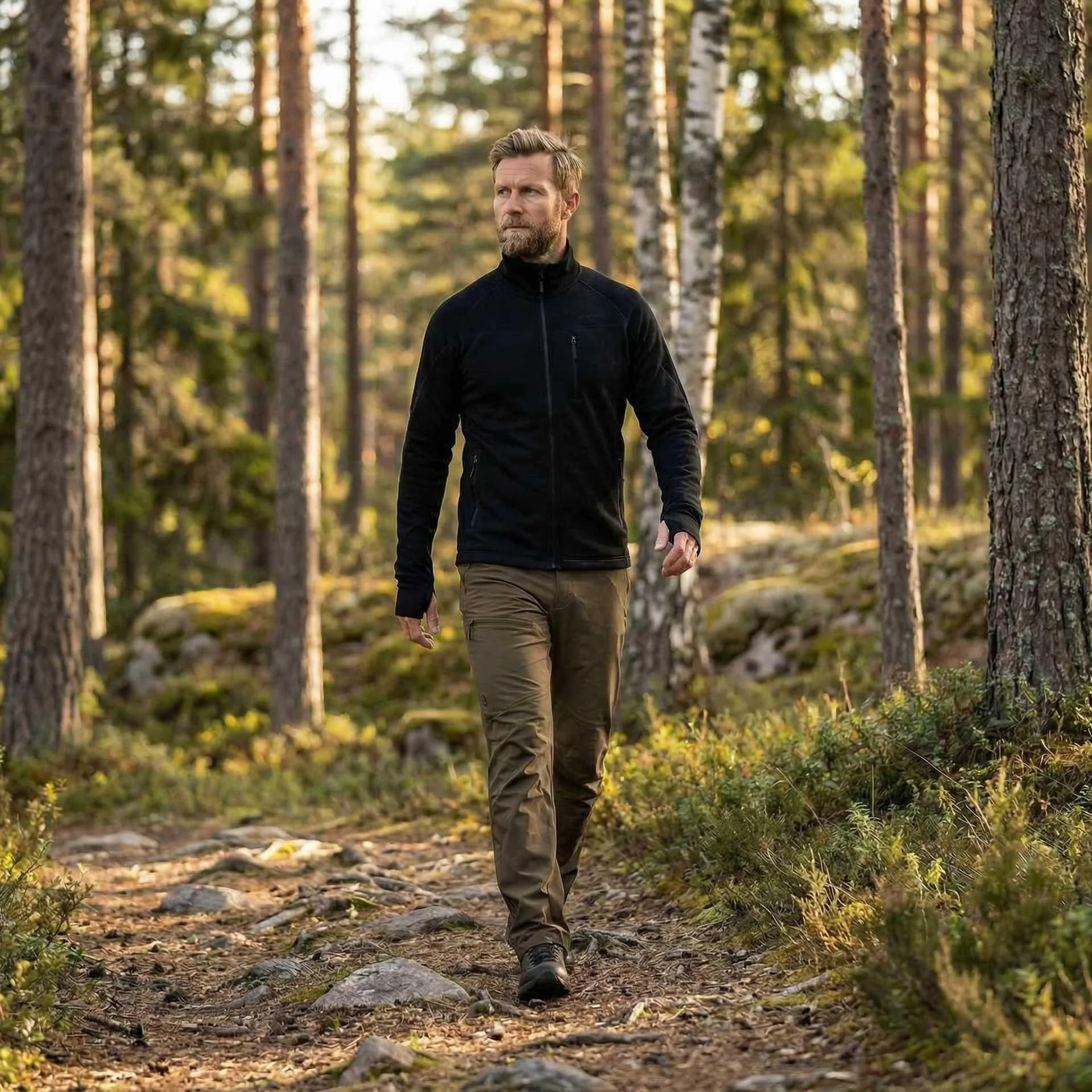 Marselis - Merino Stretch Jakke // Sort - Image 5