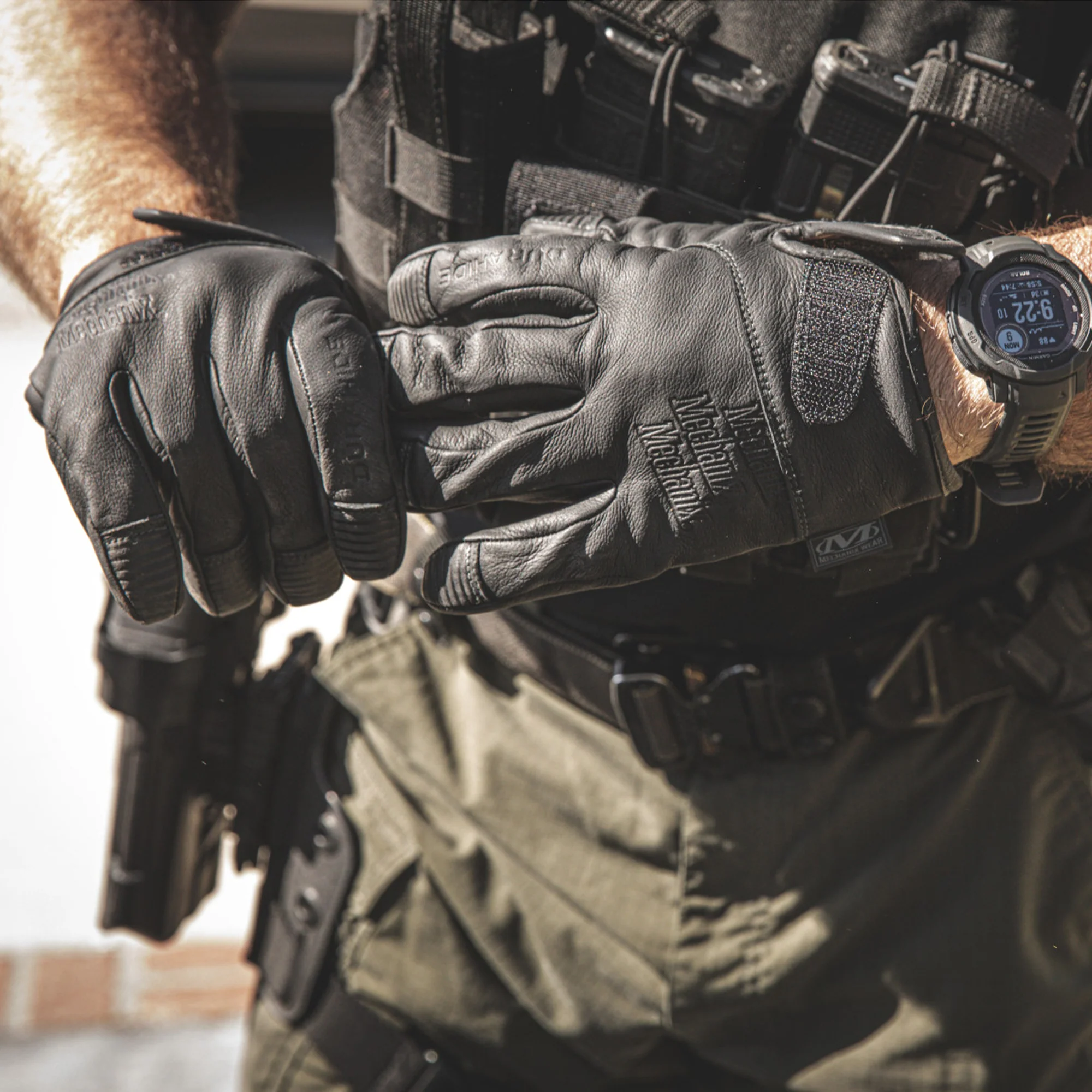 Mechanix Wear - Law Enforcement Skæresikre Læder Arbejdshandsker - Image 3