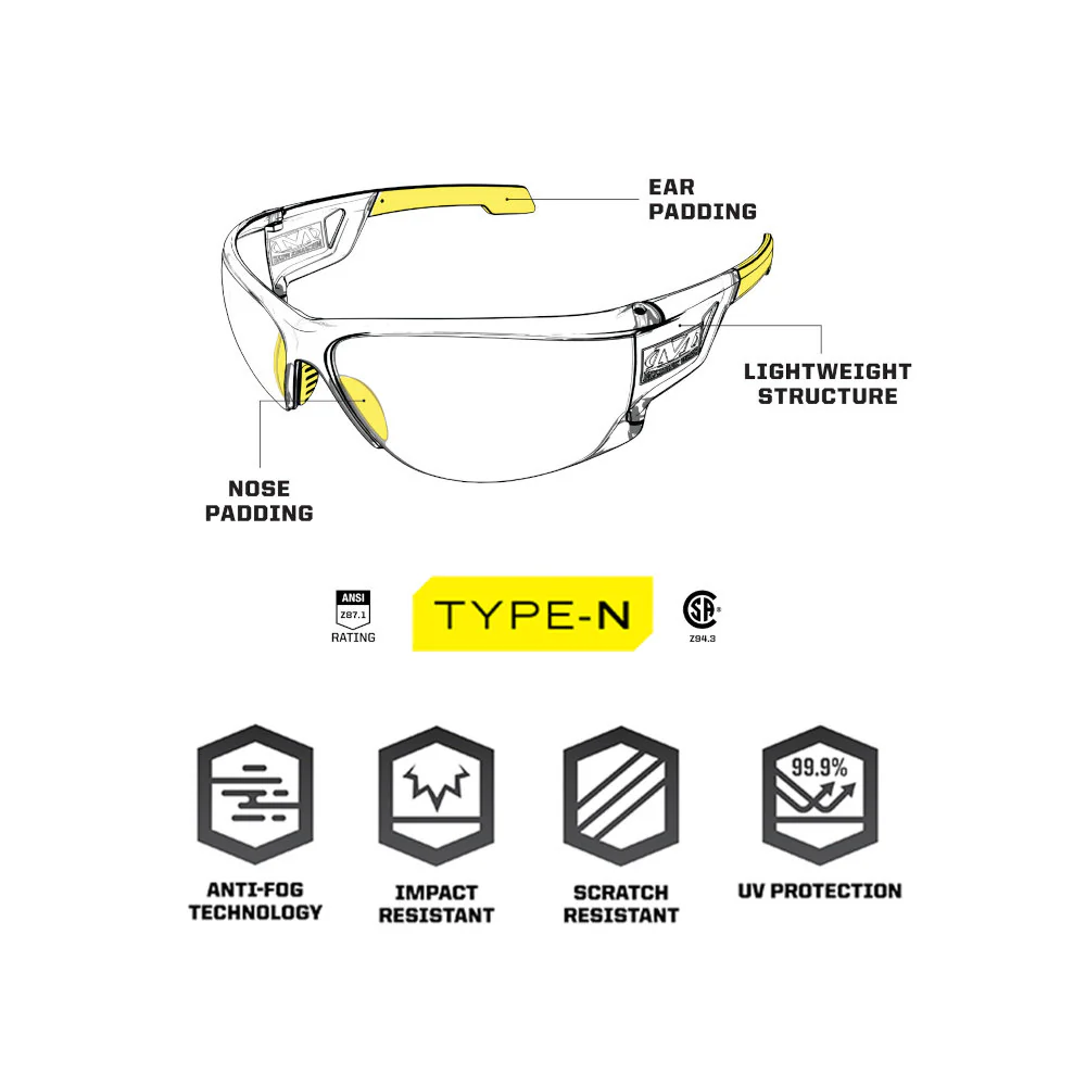Mechanix Wear - Type N Briller (Klart Glas) - Image 4