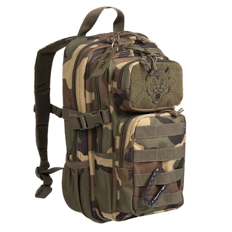 Mil-Tec - Militærrygsæk til Børn (14L) // Woodland Camouflage