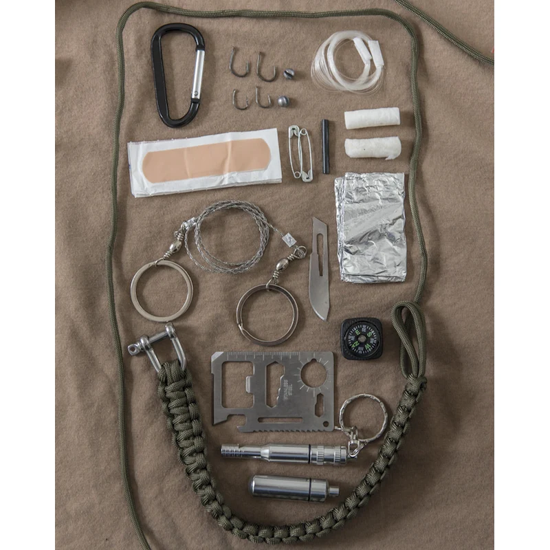 Mil-Tec - Paracord Survival Kit Large // Olivengrøn - Image 2