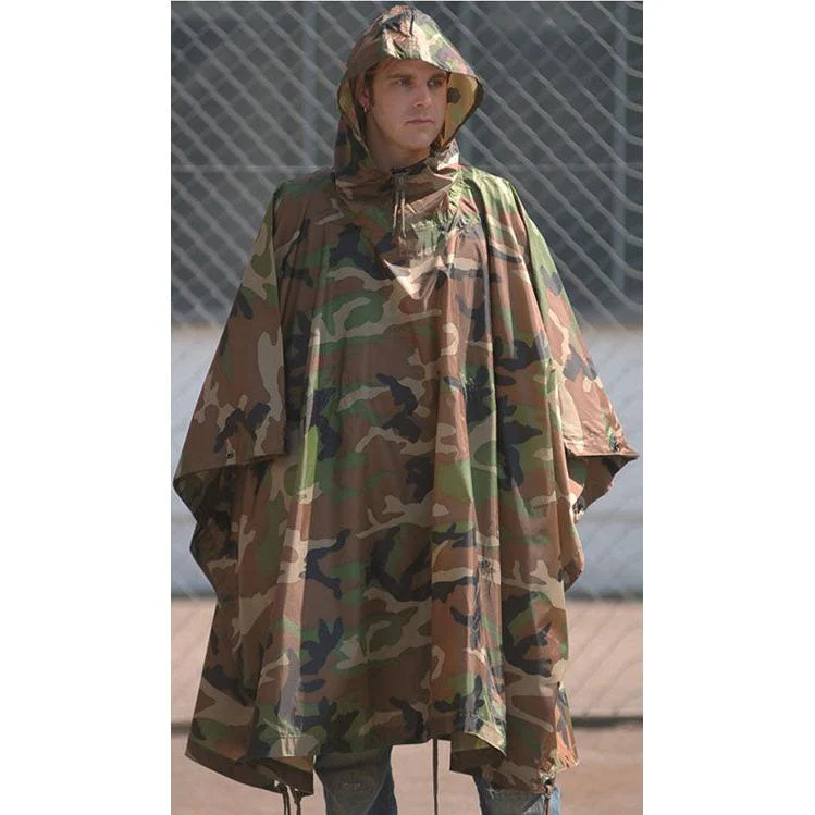 Mil-Tec - Ripstop Regnslag // Woodland