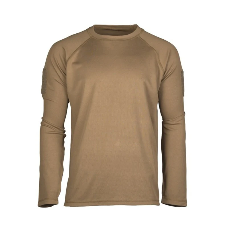 Mil-Tec - Tactical Quick Dry Langærmet T-Shirt // Dark Coyote
