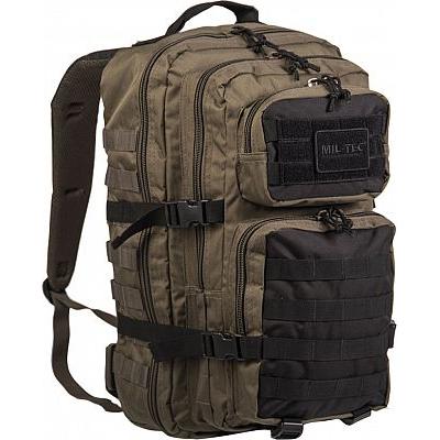 Mil-Tec - US Assault Pack Large 36L Rygsæk // Olivengrøn / Sort