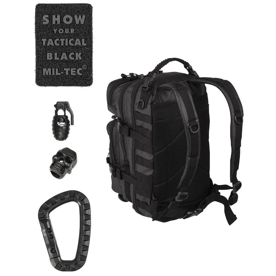 Mil-Tec - US Assault Pack Small // Tactical Black - Image 2