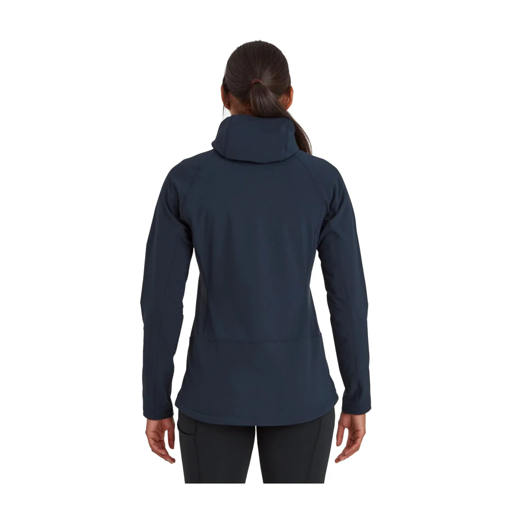 Montane - Krypton Dame Softshell Hoodie // Eclipse Blue - Image 3