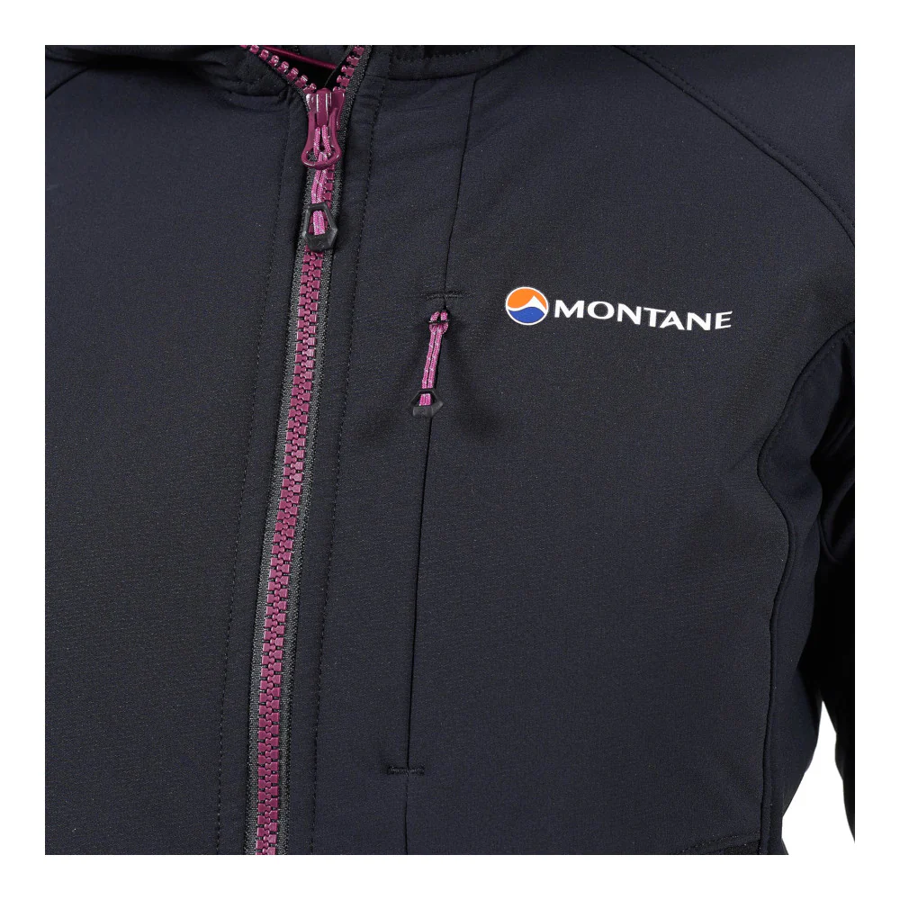 Montane - Krypton Dame Softshell Hoodie // Sort - Image 5