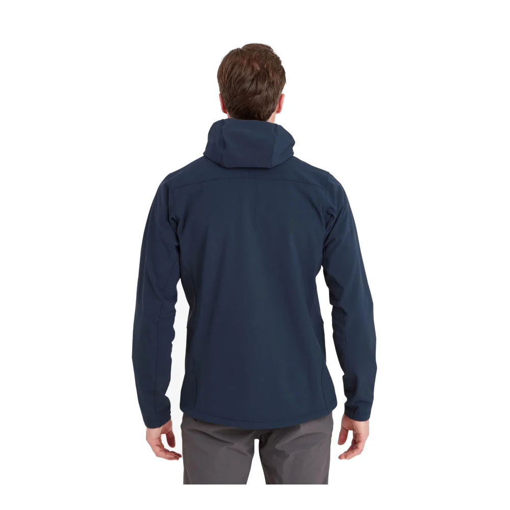 Montane - Krypton Herre Softshell Hoodie // Eclipse Blue - Image 3