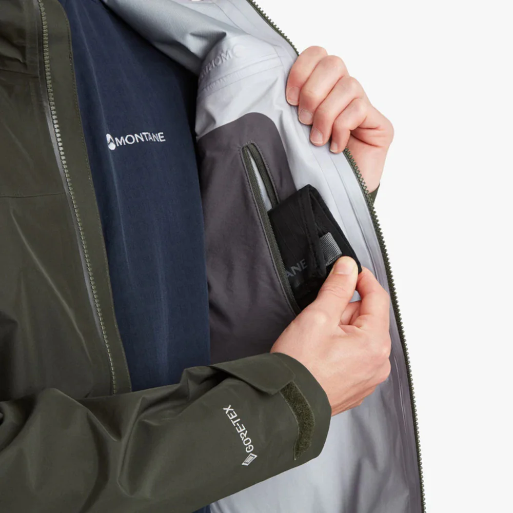 Montane - Phase Herre Vandtæt Jakke Mørkegrøn - Image 5